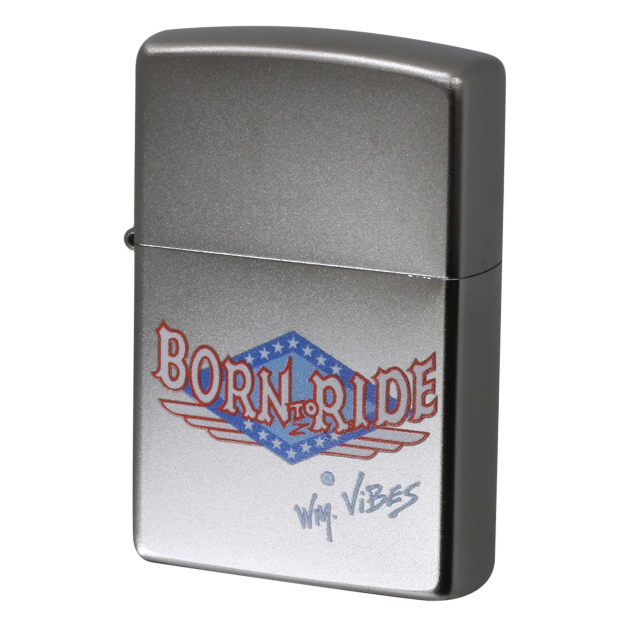 絶版/ヴィンテージ Zippo ジッポー 中古 2018年製造 205 PLANETA BORN TO RIDE -WM VIBES 110号  [N]未使用・新品