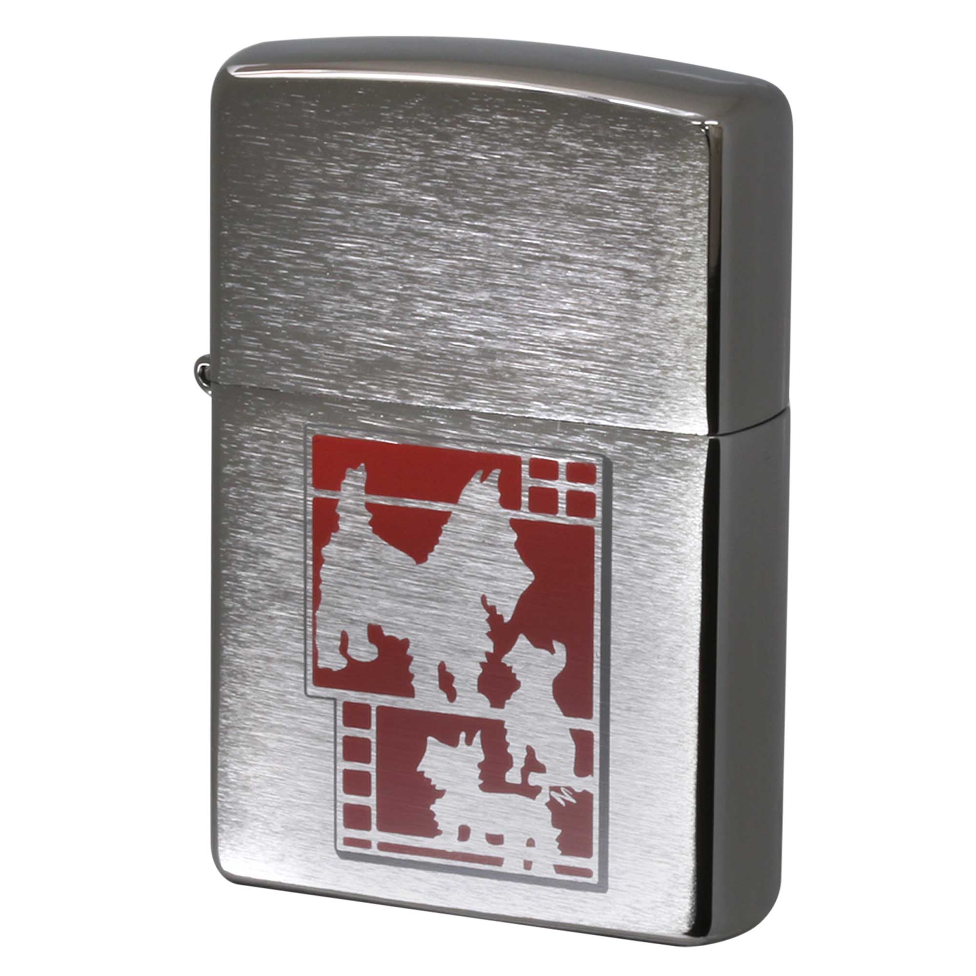 絶版/ヴィンテージ Zippo ジッポー 中古 2015年製造 200 PLANETA METALLIQUE ３匹のテリア 11号  [N]未使用・新品