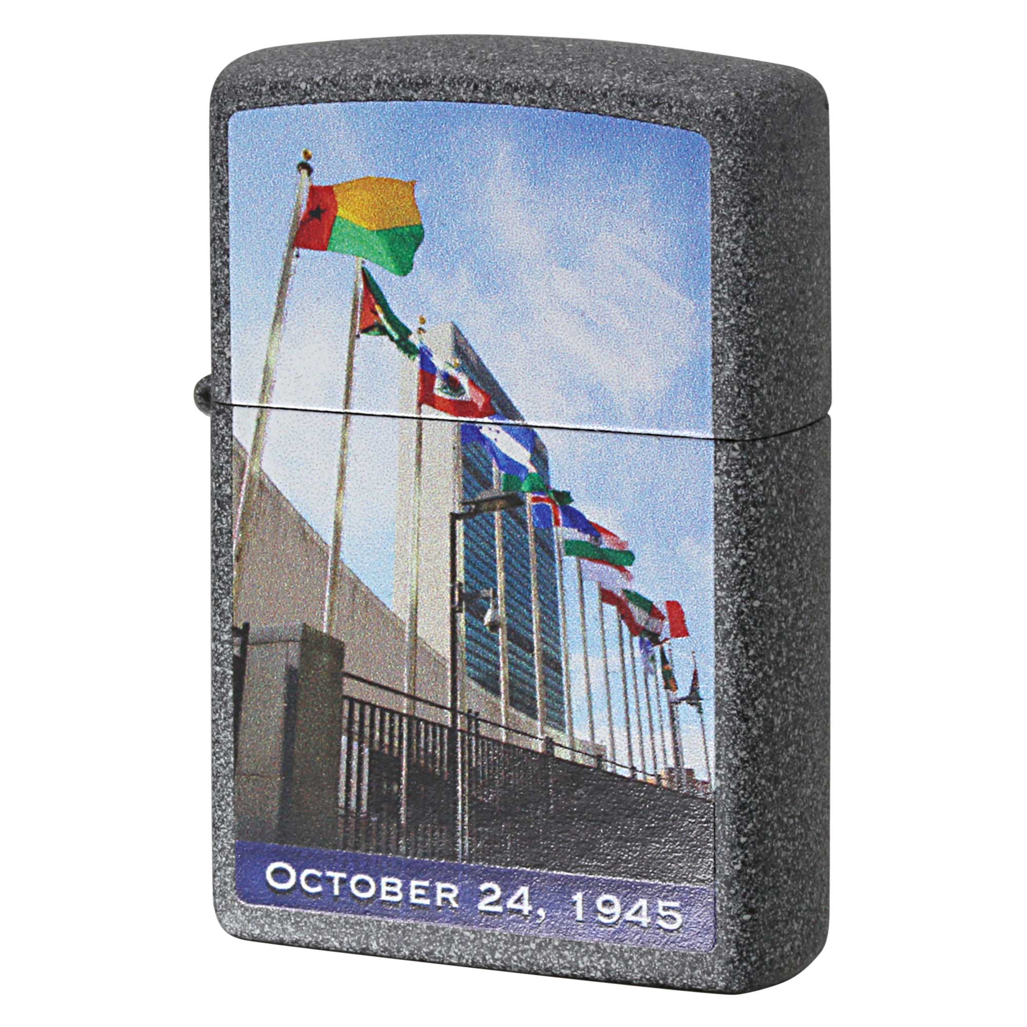 絶版/ヴィンテージ Zippo ジッポー 中古 2017年製造 211 PLANETA UNITED NATIONS 89号  [N]未使用・新品