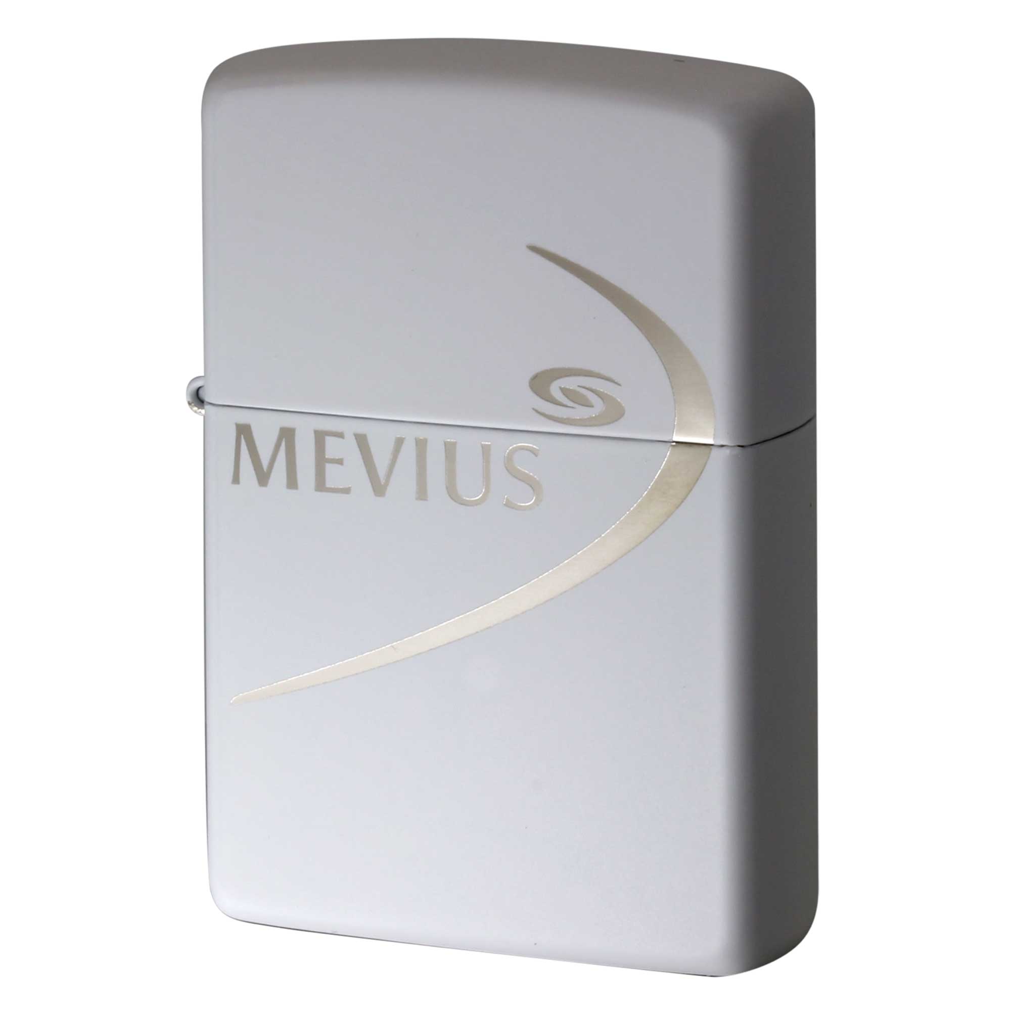絶版/ヴィンテージ Zippo ジッポー 中古 2016年製造 MEVIUS メビウス JTたばこ 3周年記念 ホワイト  [N]未使用・新品