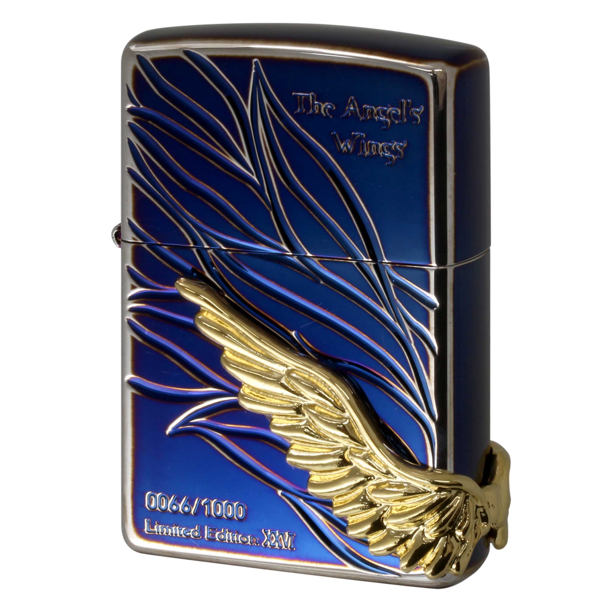 絶版/ヴィンテージ Zippo ジッポー 中古 2025年製造 限定1,000個 2026年モデル The Angel's Wings メタル オーロラ PAW-2026AUG No.0066  [S]ほぼ新品同様