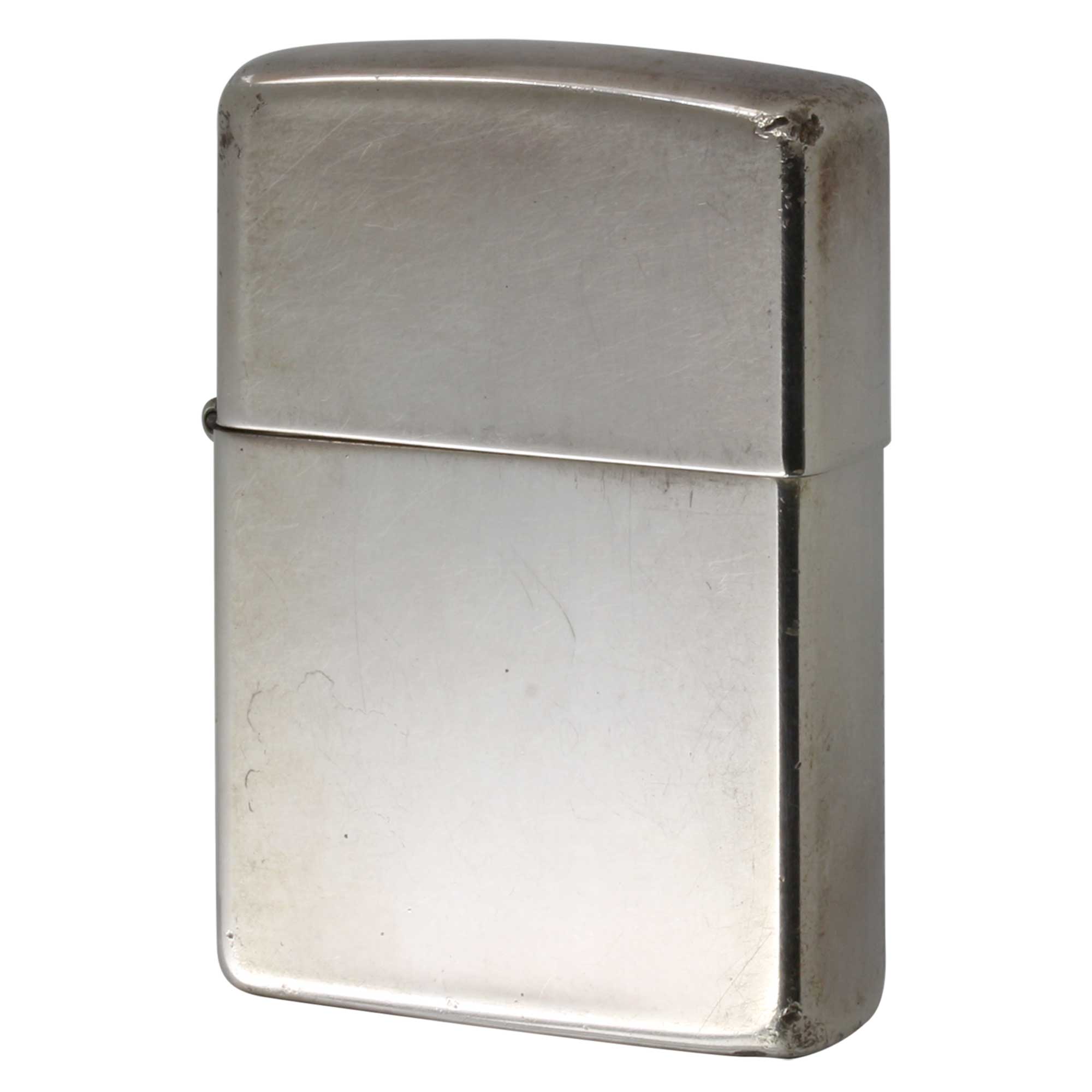 絶版/ヴィンテージ Zippo ジッポー 中古 1992年製造 純銀 Sterling Silver スターリングシルバー ポリッシュ No.15  [C]使用感あり傷汚れあり