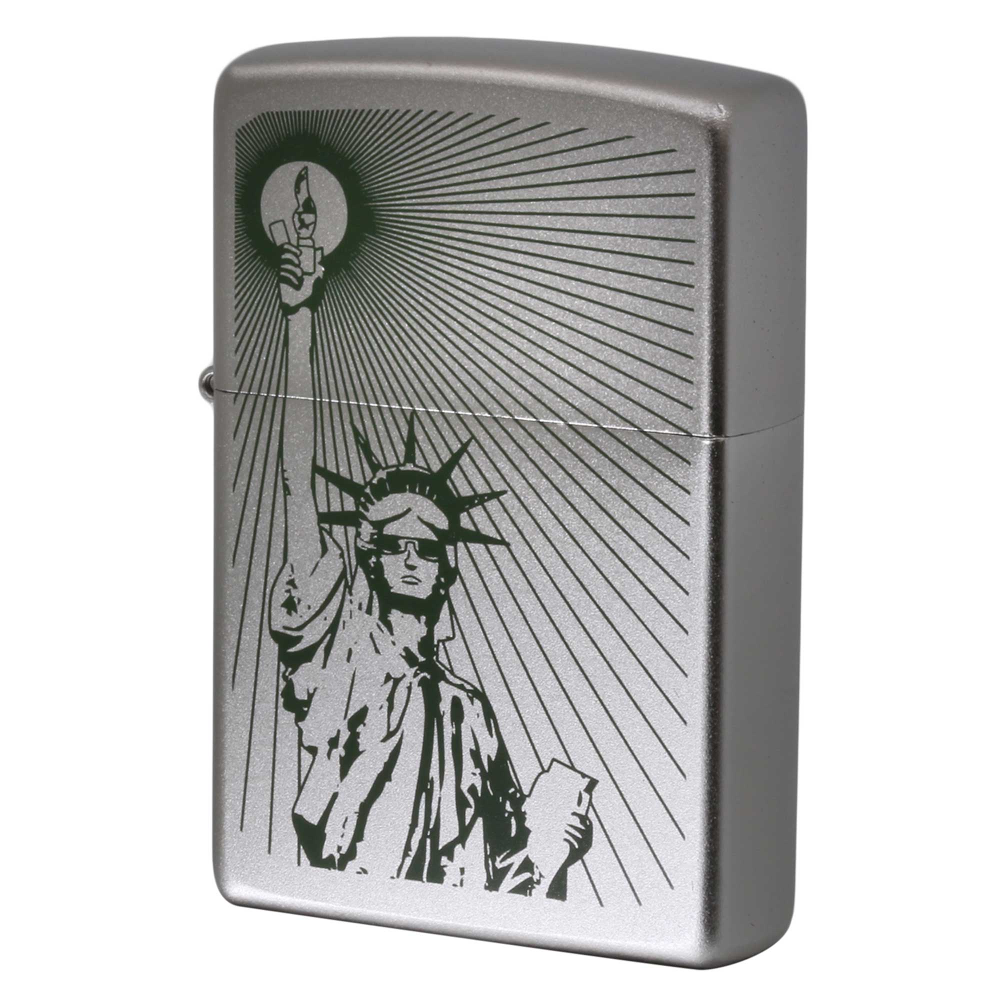 絶版/ヴィンテージ Zippo ジッポー 中古 2016年製造 205 PLANETA STATUE OF LIBERTY 80号  [N]未使用・新品