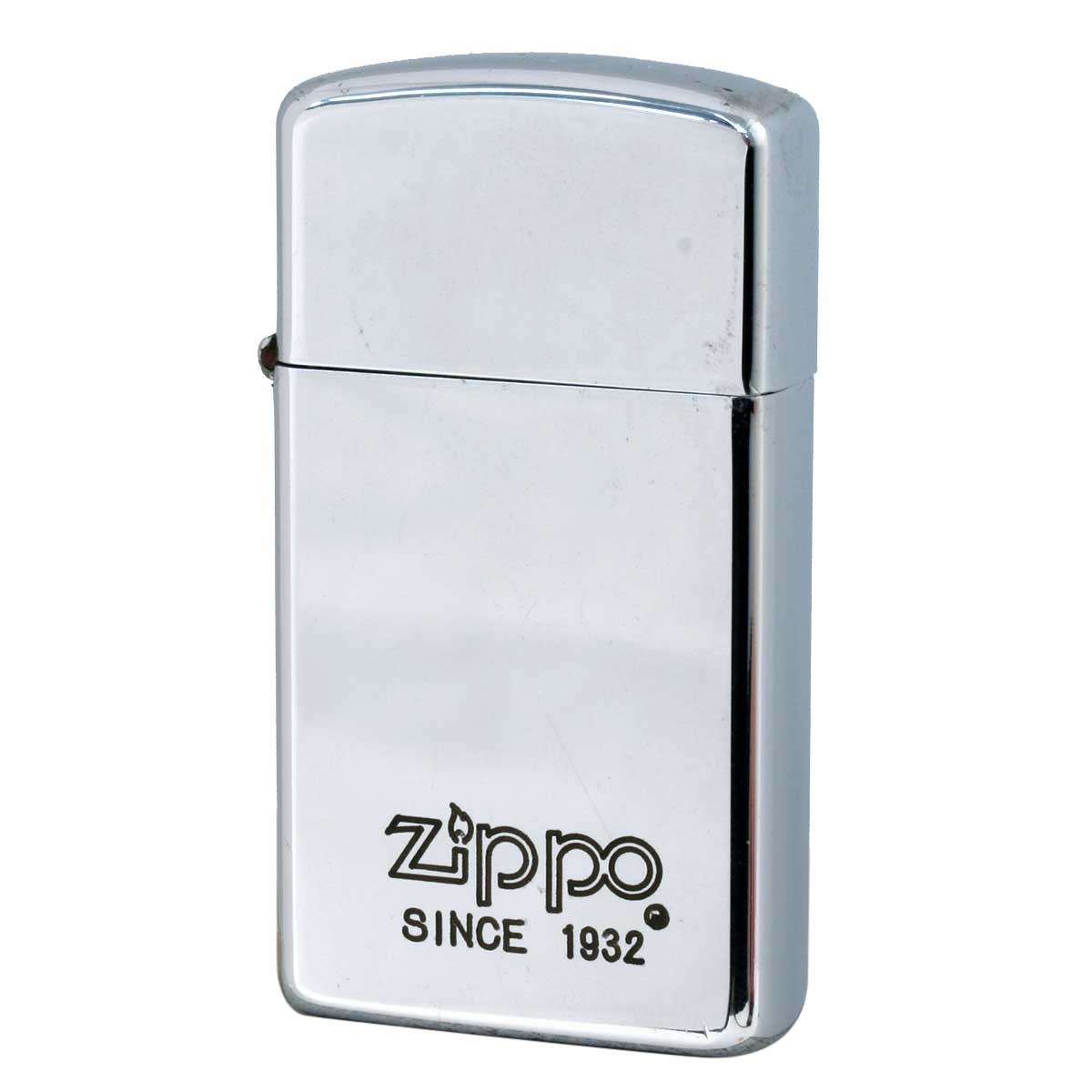 絶版/ヴィンテージ Zippo ジッポー 中古 1982年製造 SLIM ZIPPO LOGO  [C]使用感あり傷汚れあり