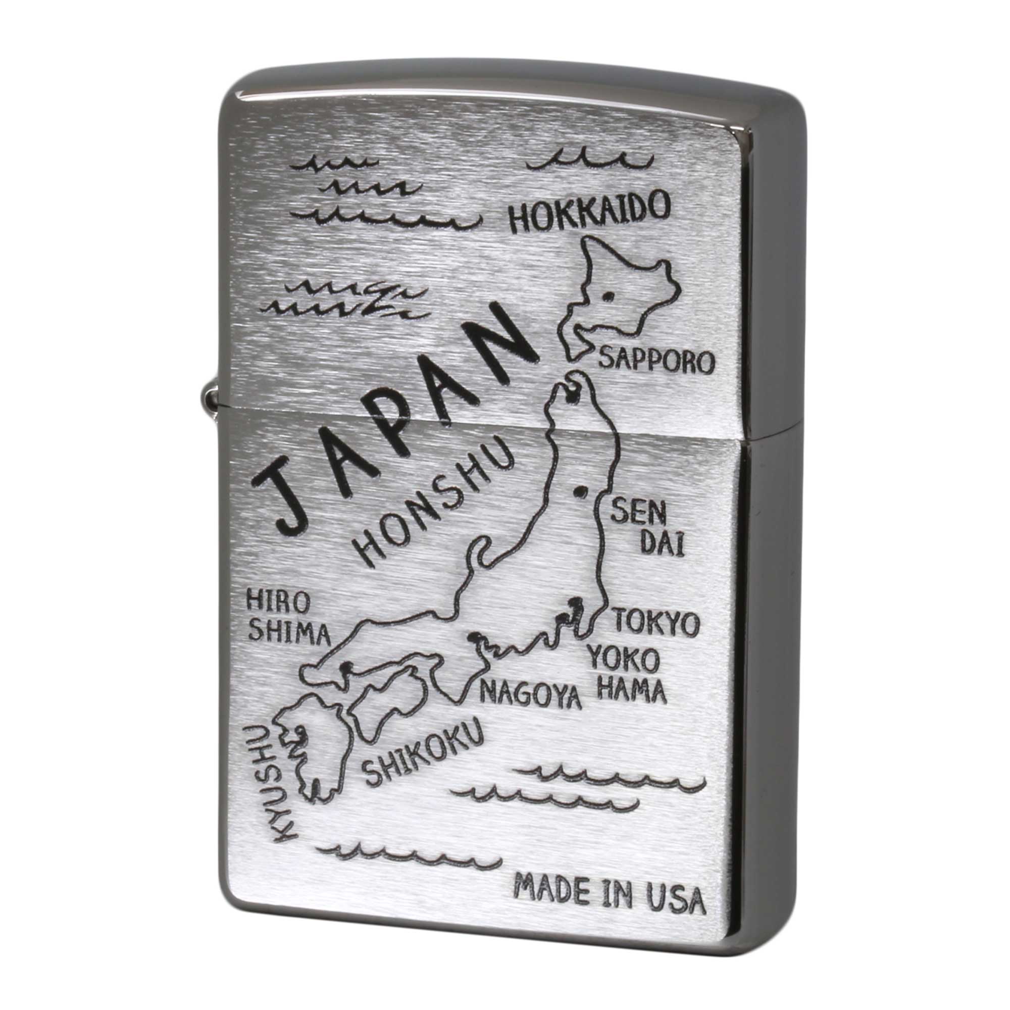 絶版/ヴィンテージ Zippo ジッポー 中古 2017年製造 200 PLANETA MAP OF JAPAN 81号  [N]未使用・新品