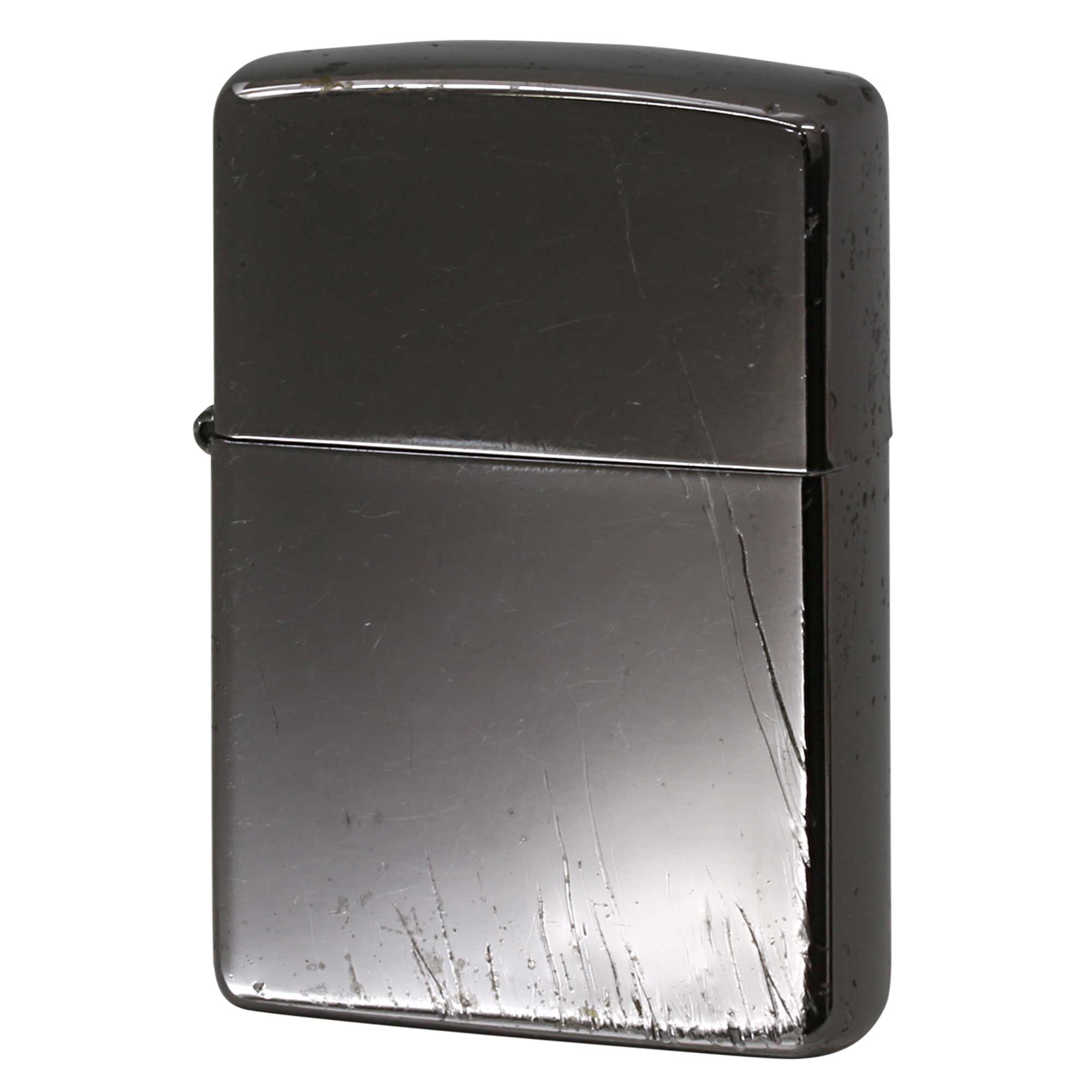 絶版/ヴィンテージ Zippo ジッポー 中古 2003年製造 プレーン 無柄 ブラック  [C]使用感あり傷汚れあり