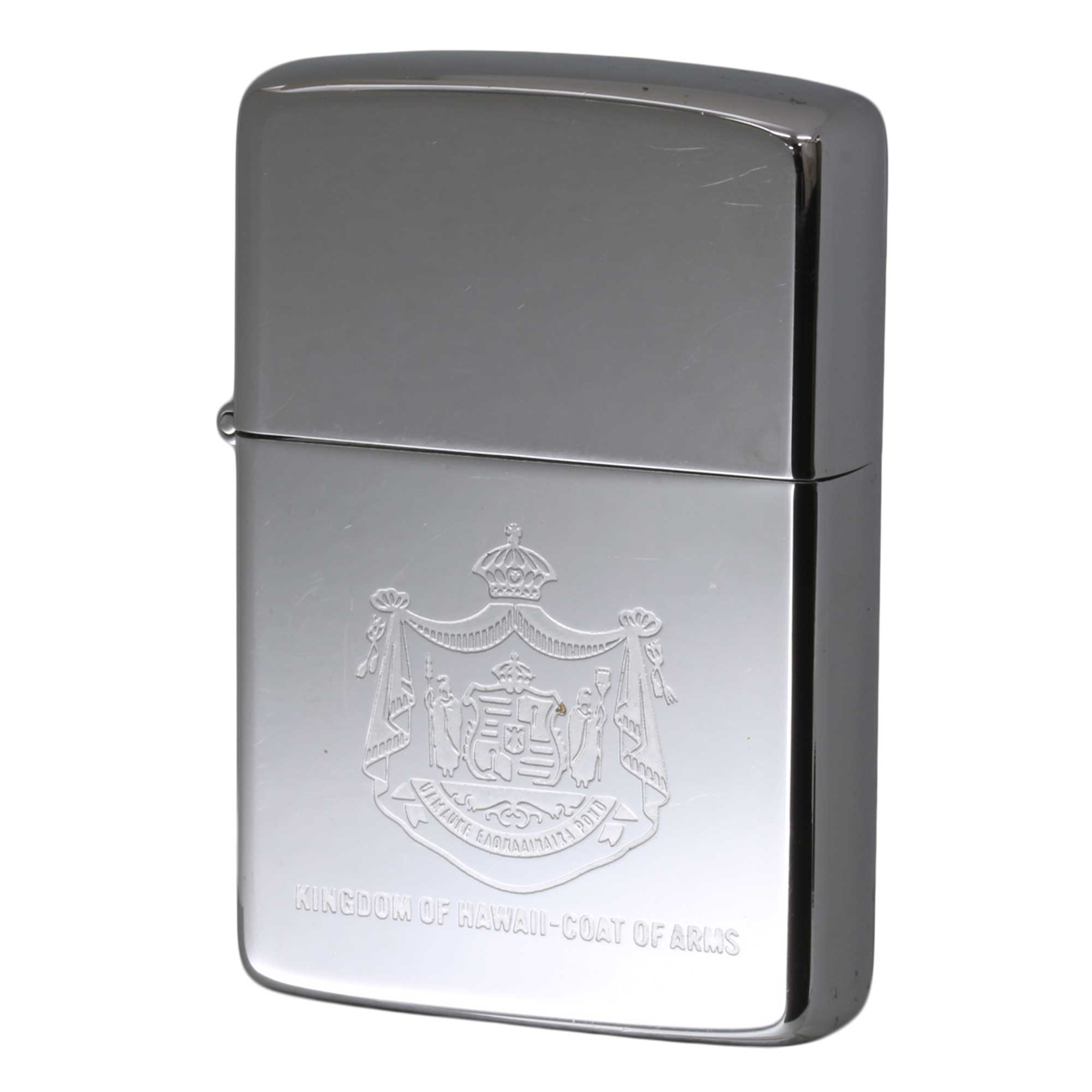 絶版/ヴィンテージ Zippo ジッポー 中古 1987年製造 Kingdom of Hawaii-Coat of Arms  [B]使用感ありやや傷汚れあり