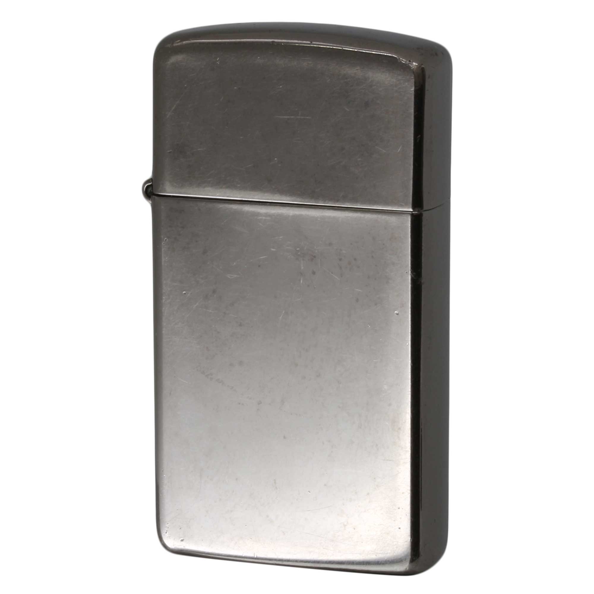 絶版/ヴィンテージ Zippo ジッポー 中古 2011年製造 ブラックアイス スリム No.20492  [C]使用感あり傷汚れあり