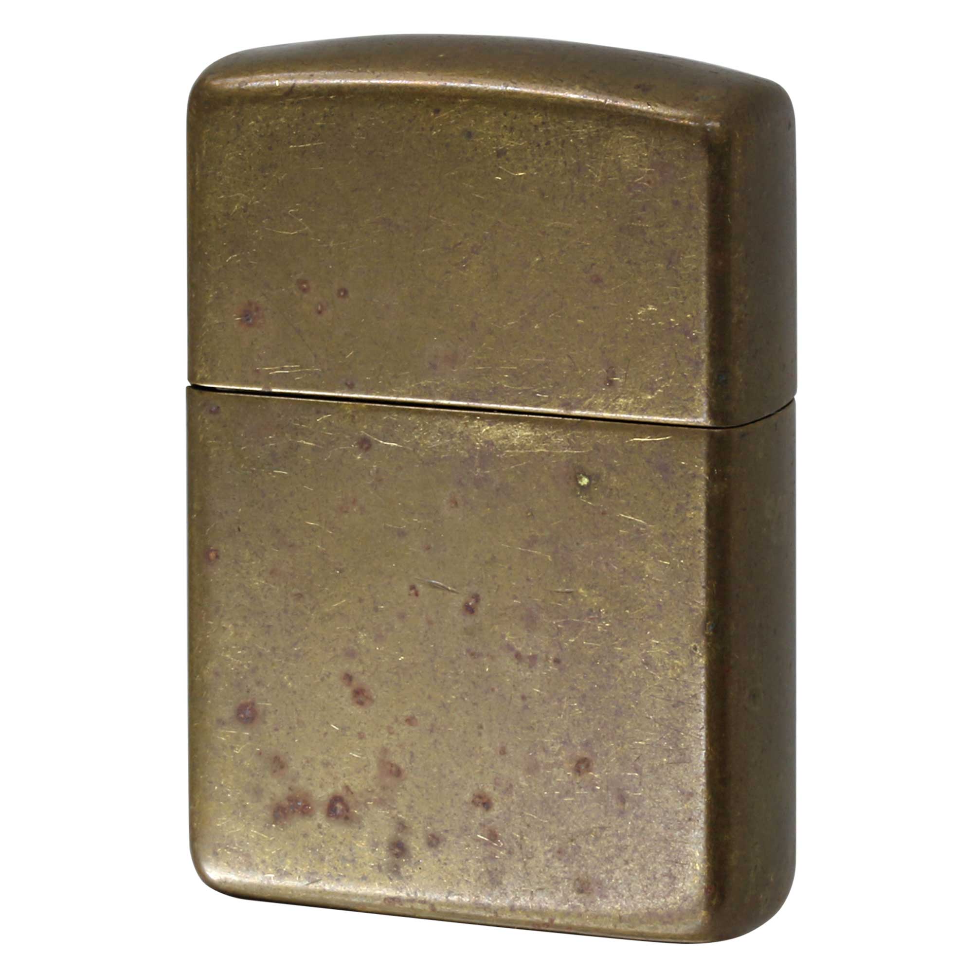 絶版/ヴィンテージ Zippo ジッポー 中古 2013年製造 ARMOR BRASS アーマー ブラス  [C]使用感あり傷汚れあり