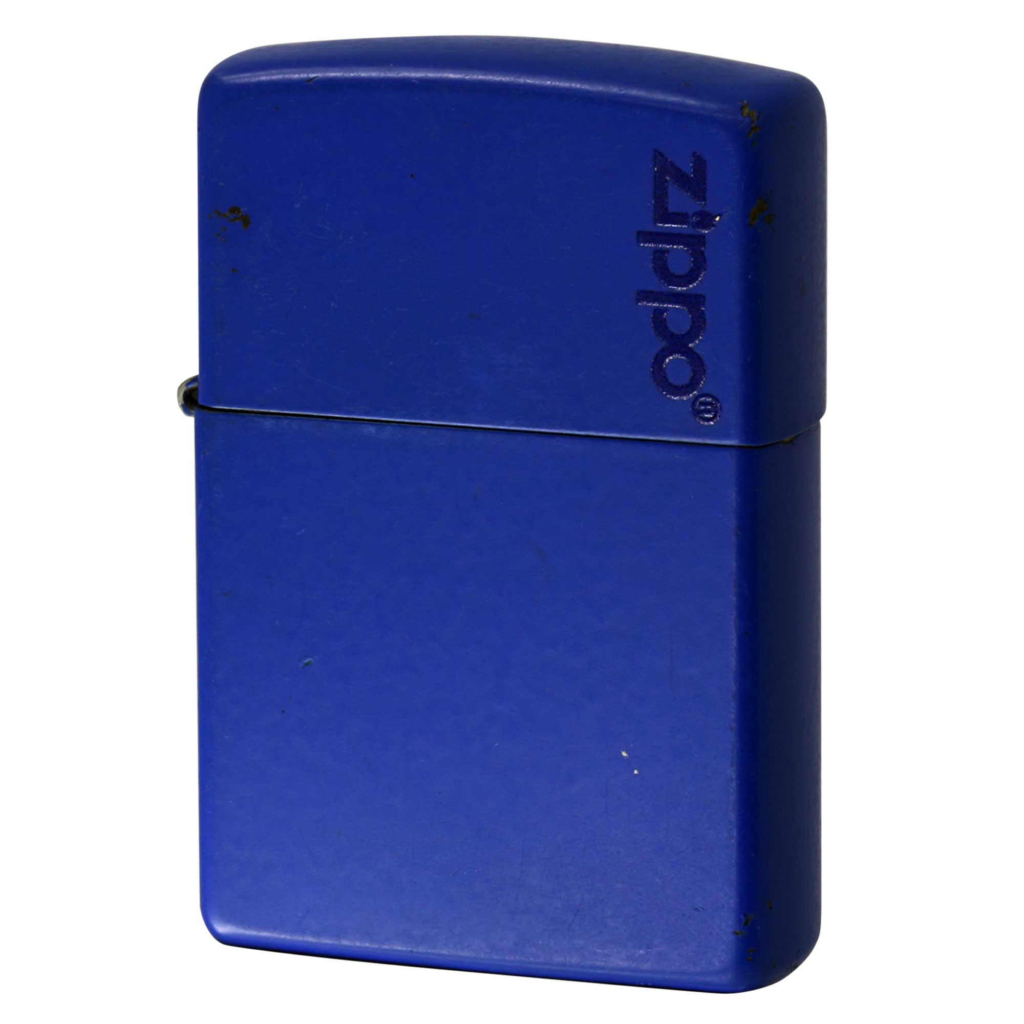 絶版/ヴィンテージ Zippo ジッポー 中古 2011年製造 ロイヤルブルー マット ジッポ ロゴ Royal Blue Matte Zippo Logo 229ZL  [C]使用感あり傷汚れあり