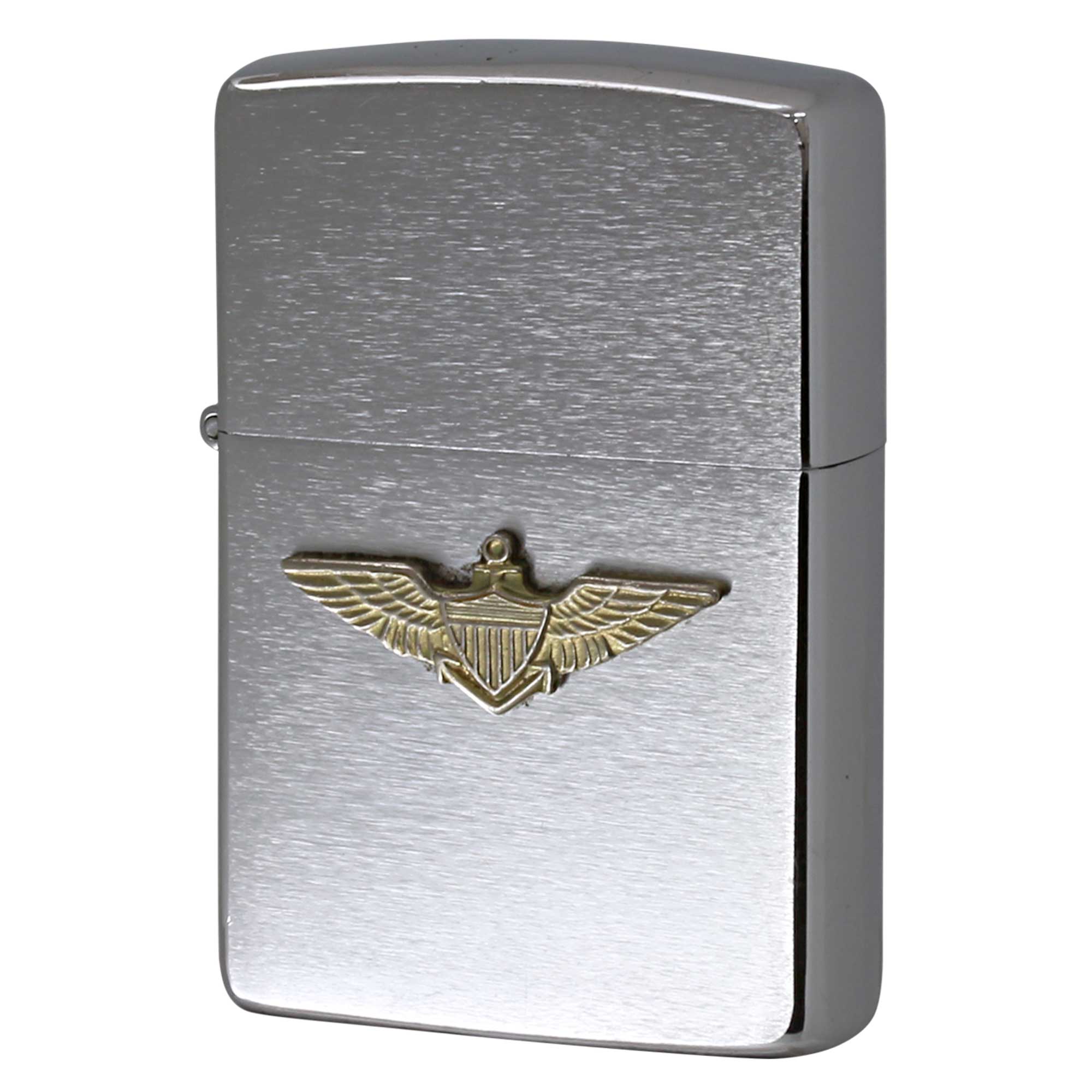 絶版/ヴィンテージ Zippo ジッポー 中古 1991年製造 アメリカ海軍 エンブレム U.S.NAVY WING EMBLEM 航空隊紋章  [A]使用感少なく状態が良い