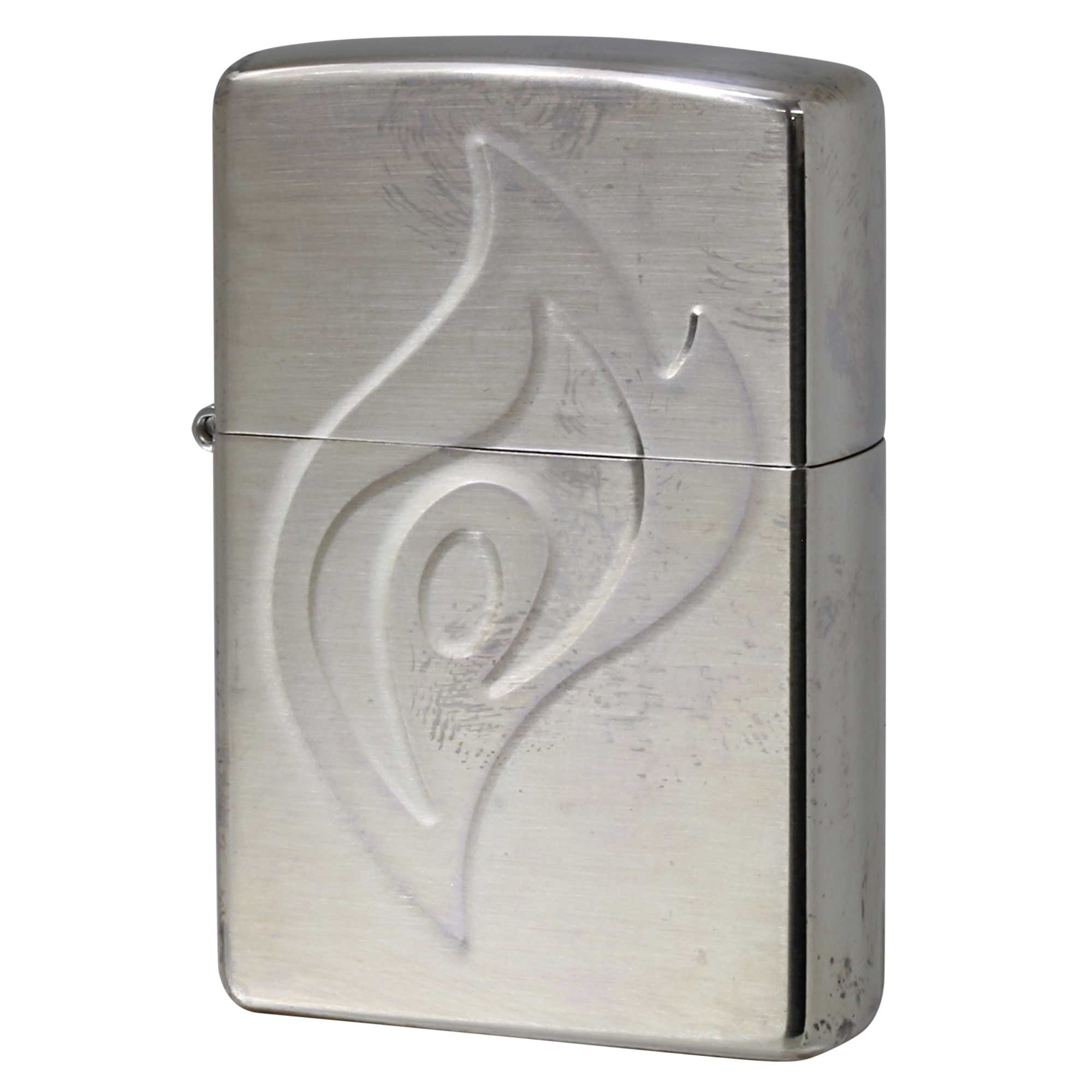 絶版/ヴィンテージ Zippo ジッポー 中古 2000年製造 KIRIN FIRE ファイア SV  [B]使用感ありやや傷汚れあり