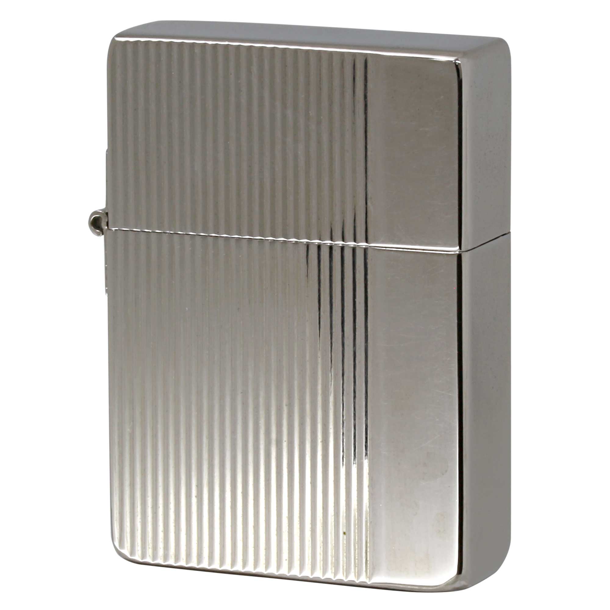 絶版/ヴィンテージ Zippo ジッポー 中古 2023年製造 1935レプリカ ダイヤカットライン シルバー 1201S289  [B]使用感ありやや傷汚れあり