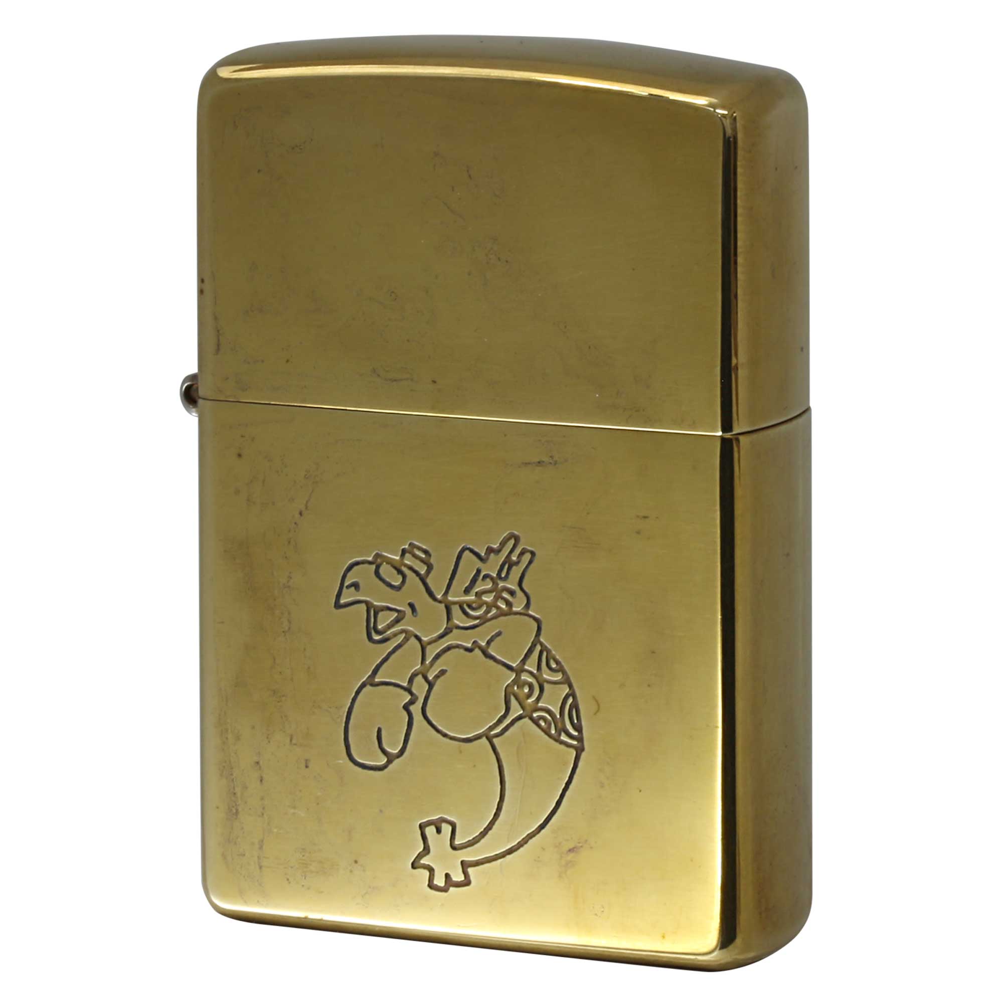 絶版/ヴィンテージ Zippo ジッポー 中古 2002年製造 USS Pasadena SSN-752 艦船 パサデナ ブラス  [A]使用感少なく状態が良い