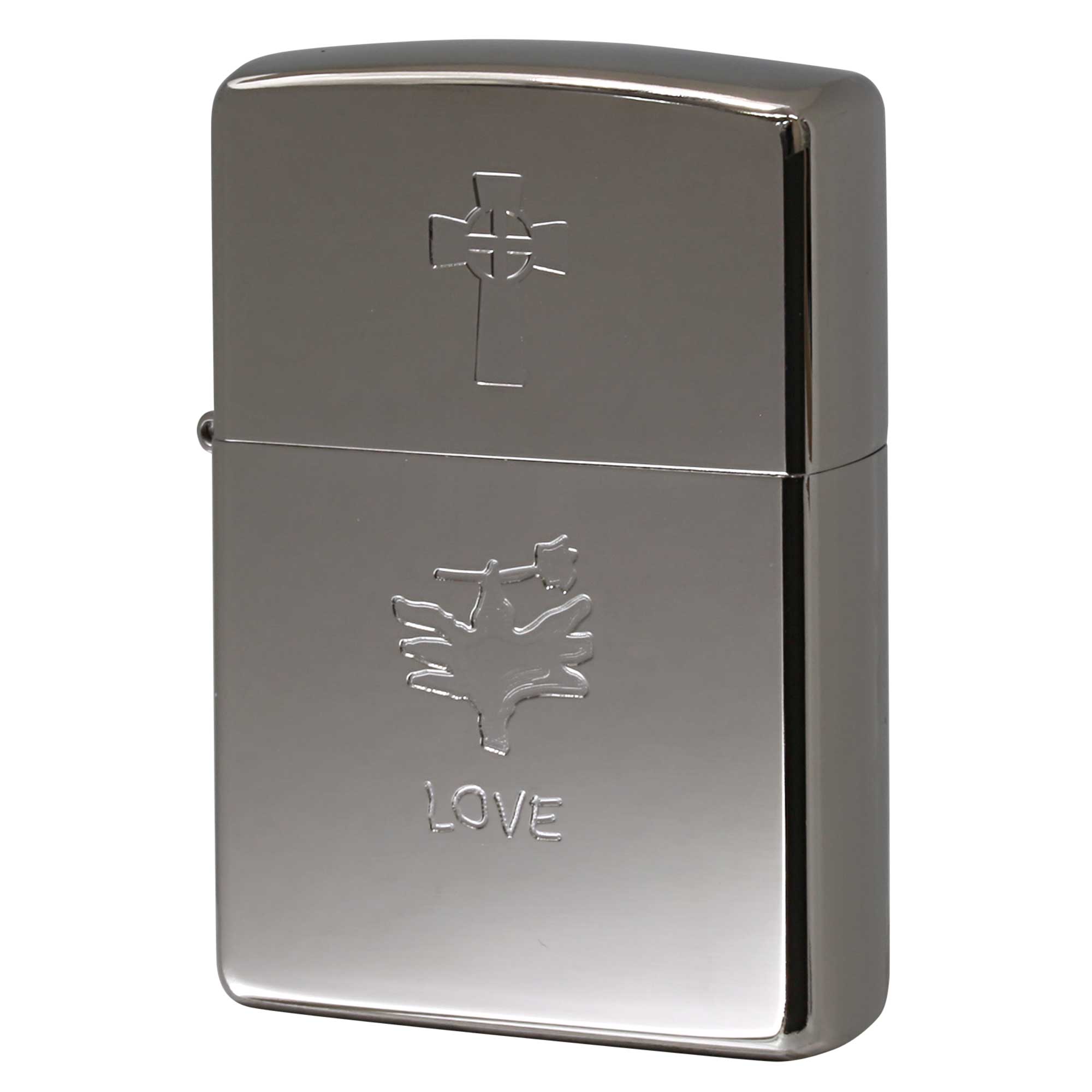 絶版/ヴィンテージ Zippo ジッポー 中古 2007年製造 ケルトクロス LOVE  [N]未使用・新品