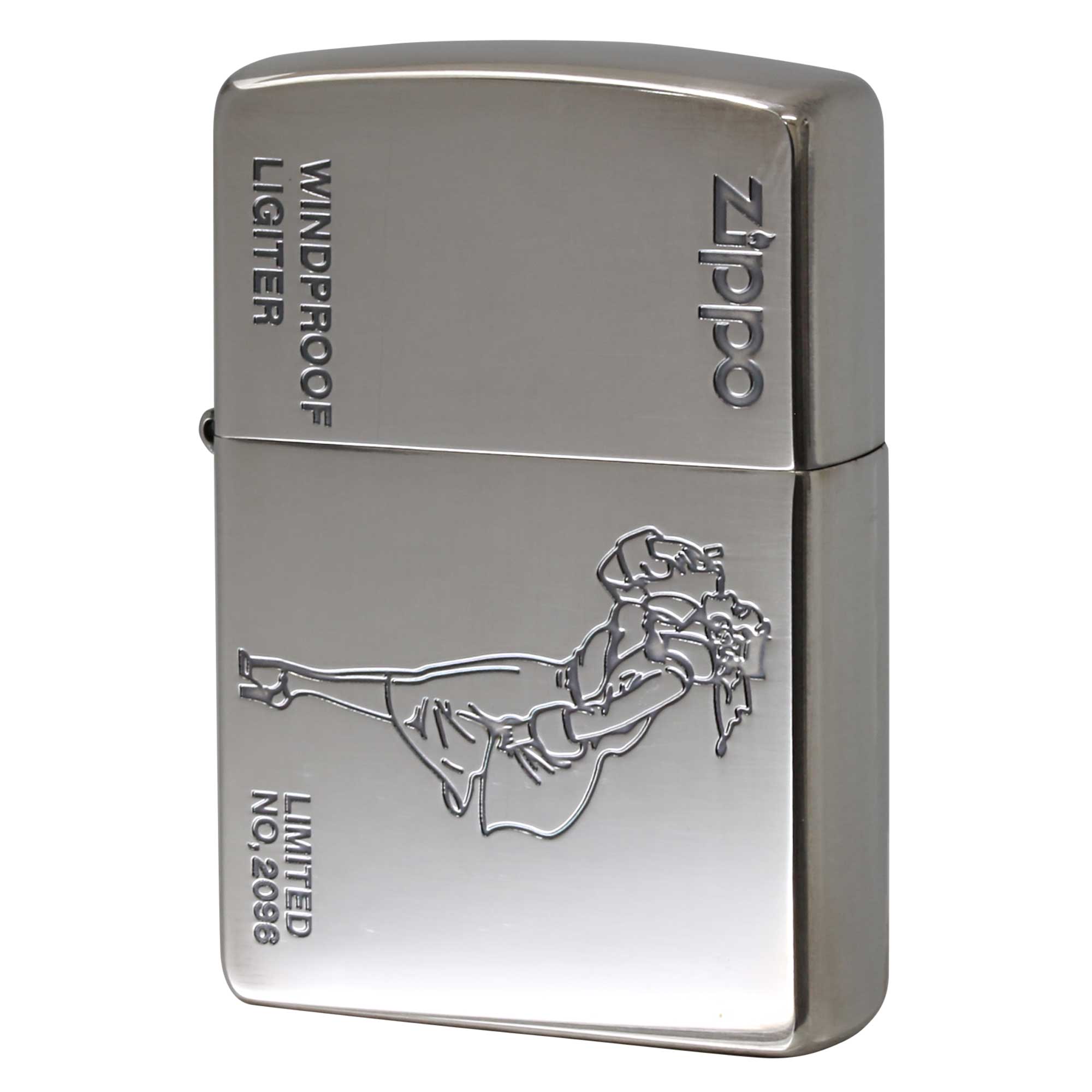 絶版/ヴィンテージ Zippo ジッポー 中古 2006年製造 特別限定品 ウインディ 携帯灰皿付き No.2096  [S]ほぼ新品同様