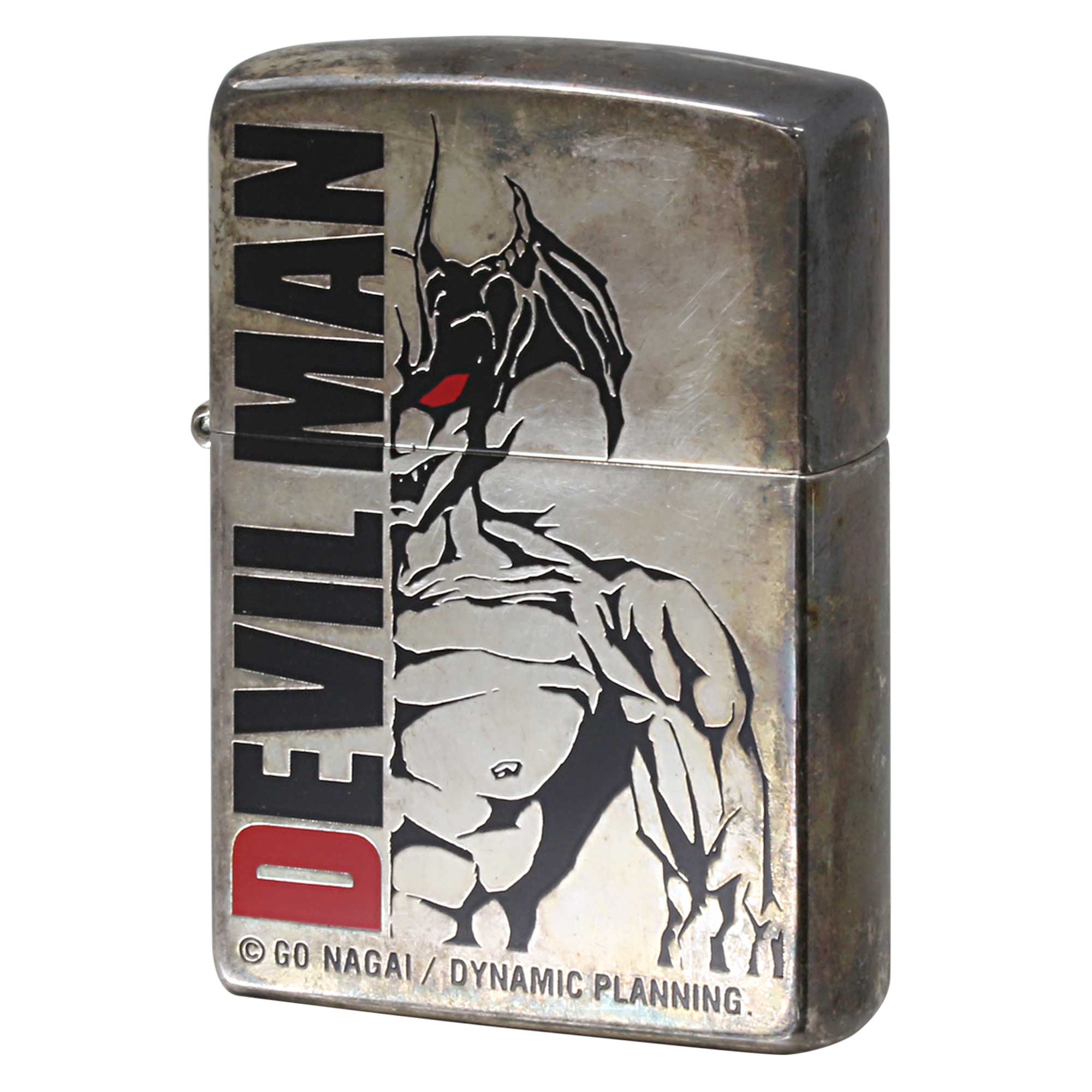 絶版/ヴィンテージ Zippo ジッポー 中古 1996年製造 DEVIL MAN デビルマン ハーフボディ  [C]使用感あり傷汚れあり