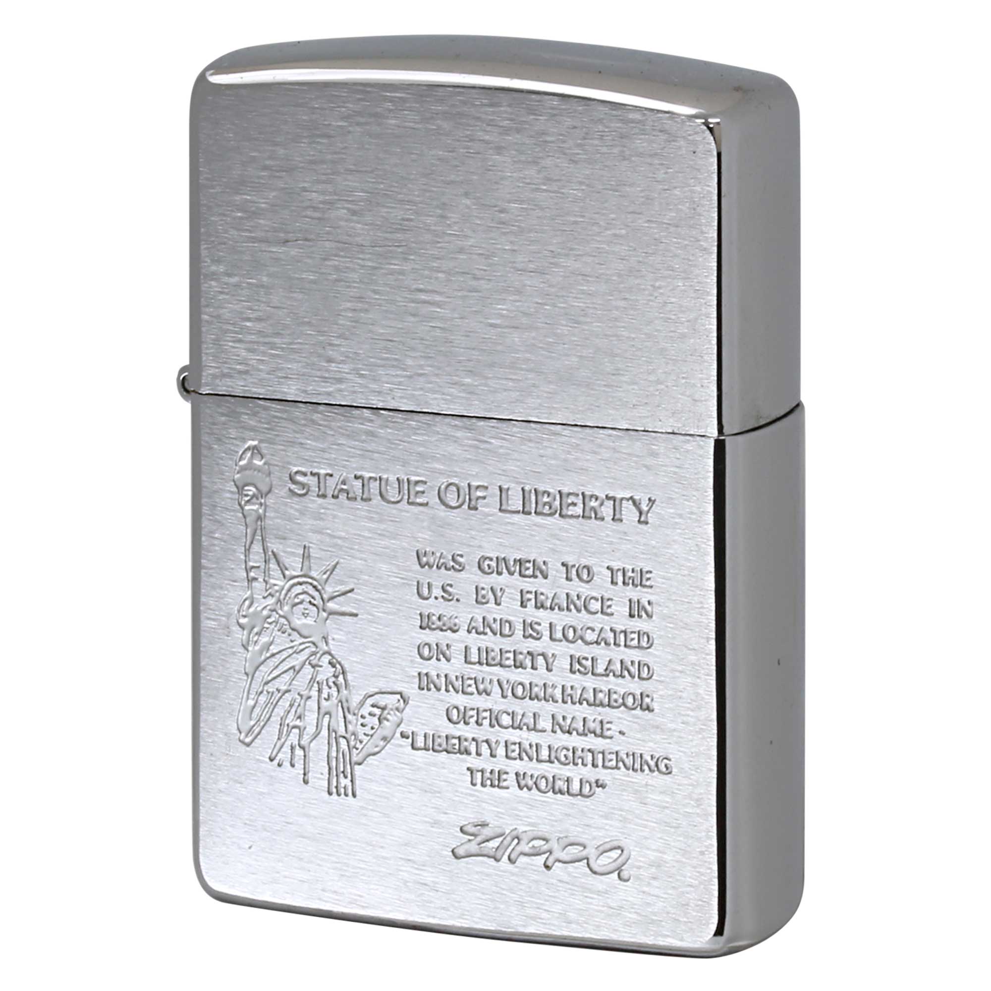 絶版/ヴィンテージ Zippo ジッポー 中古 1995年製造 Statue of Liberty 自由の女神  [C]使用感あり傷汚れあり