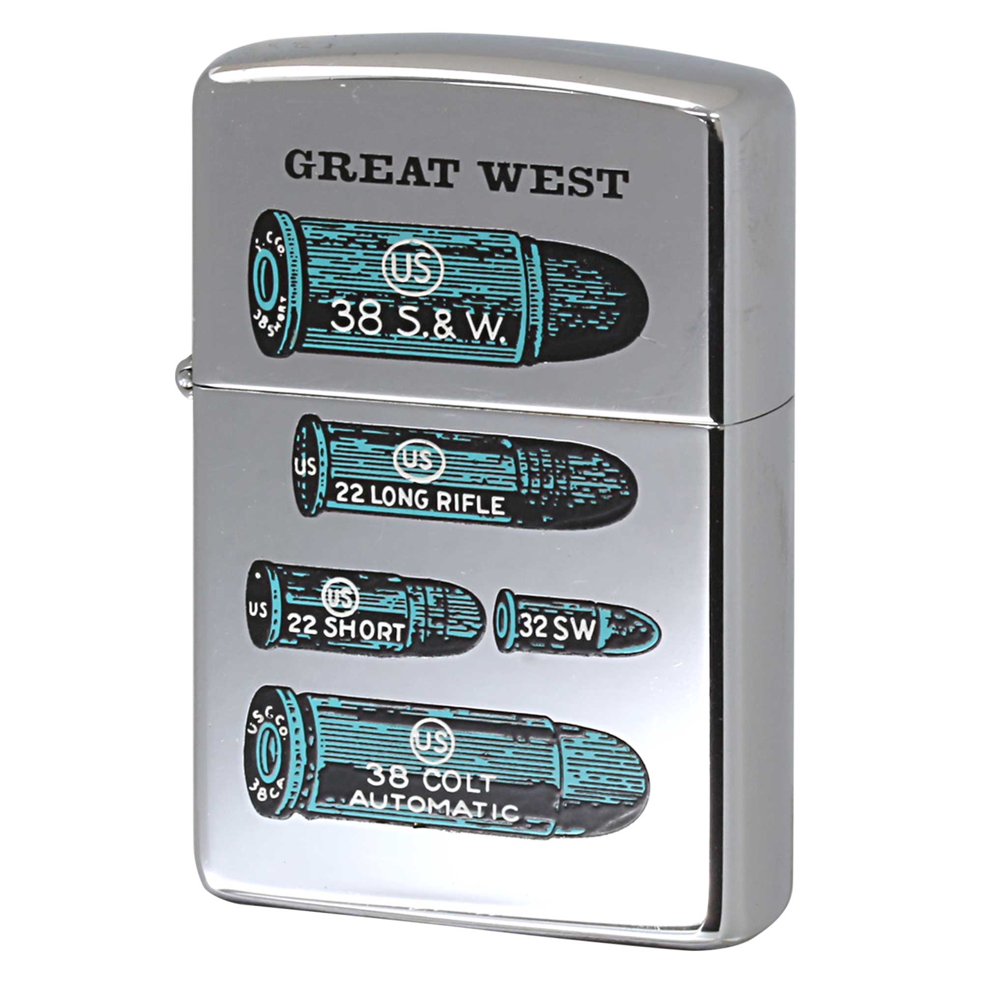 絶版/ヴィンテージ Zippo ジッポー 中古 1993年製造 GREAT WEST 弾丸  [B]使用感ありやや傷汚れあり