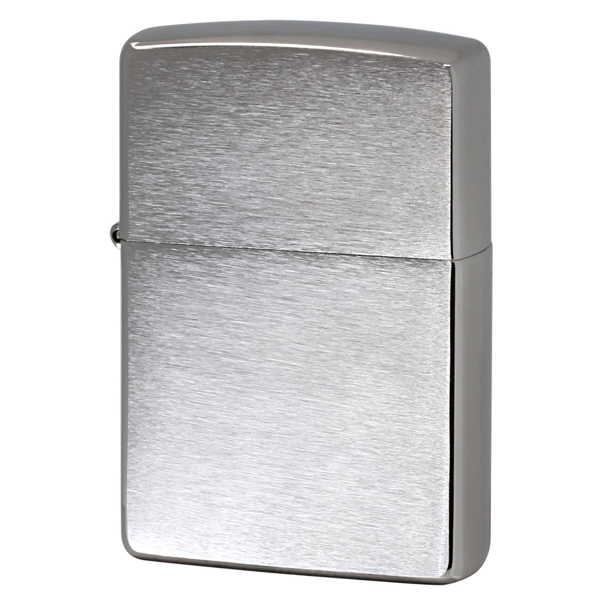 絶版/ヴィンテージ Zippo ジッポー 中古 2026年製造 キャンドボトム ブラッシュドクローム Brushed Chrome No.200  [A]使用感少なく状態が良い