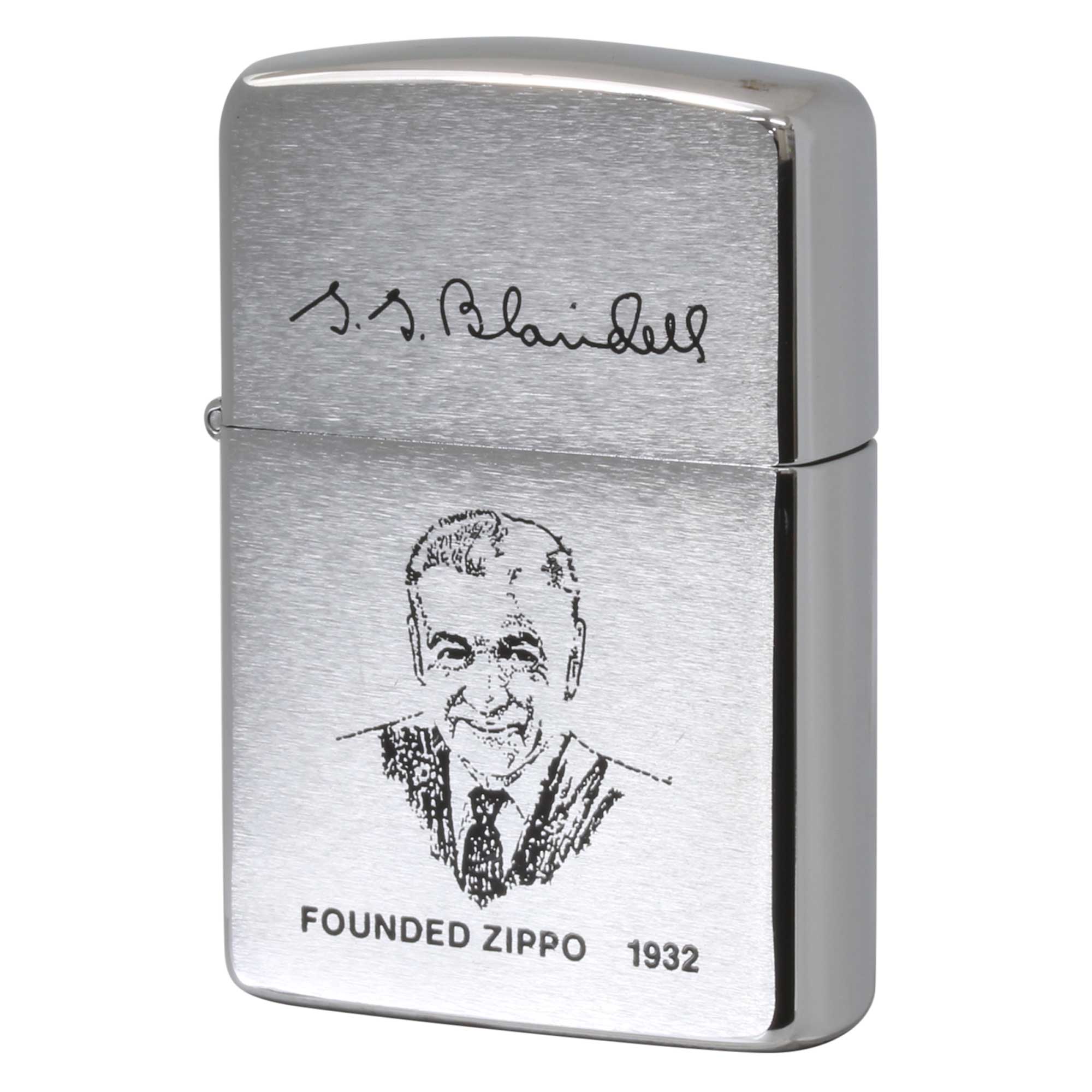 絶版/ヴィンテージ Zippo ジッポー 中古 1990年製造 Founders ジョージ・G・ブレイズデル 初代社長  [A]使用感少なく状態が良い