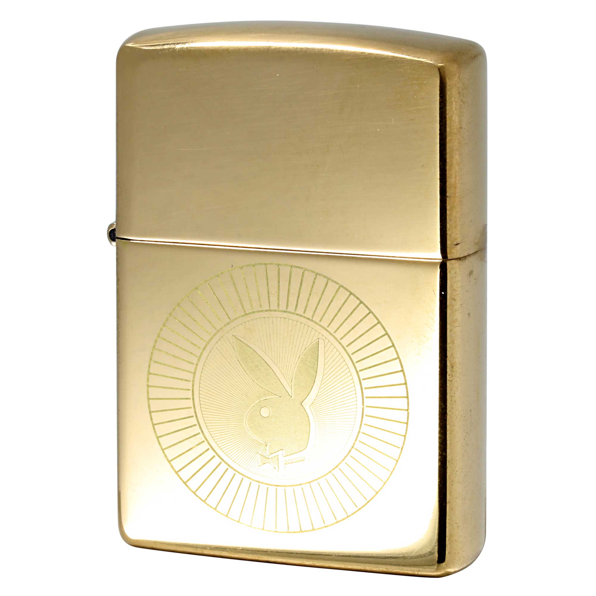 絶版/ヴィンテージ Zippo ジッポー 中古 2025年製造 プレイボーイ Playboy Rabbit Head Design ブラス  [B]使用感ありやや傷汚れあり