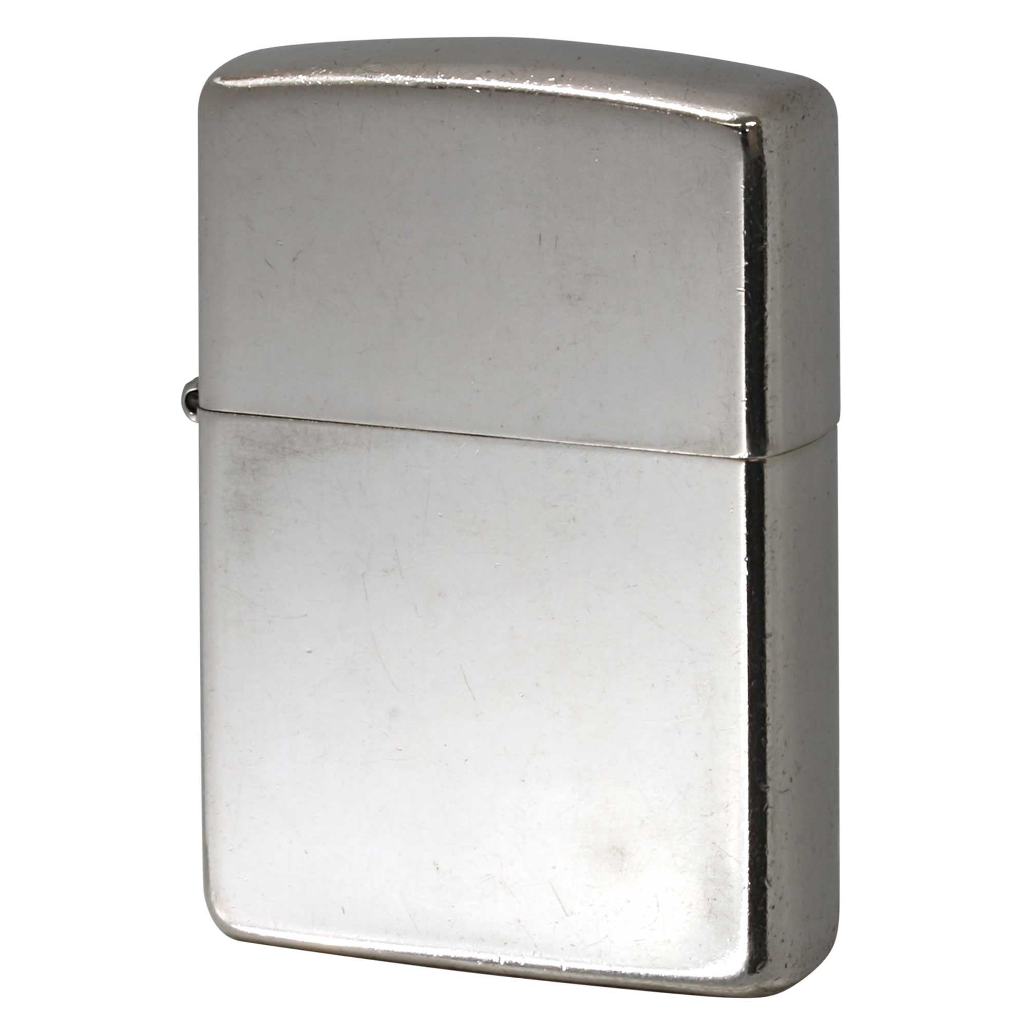 絶版/ヴィンテージ Zippo ジッポー 中古 1992年製造 純銀 スターリングシルバー 925 Sterling Silver ポリッシュ 鏡面 無地 No.15  [C]使用感あり傷汚れあり
