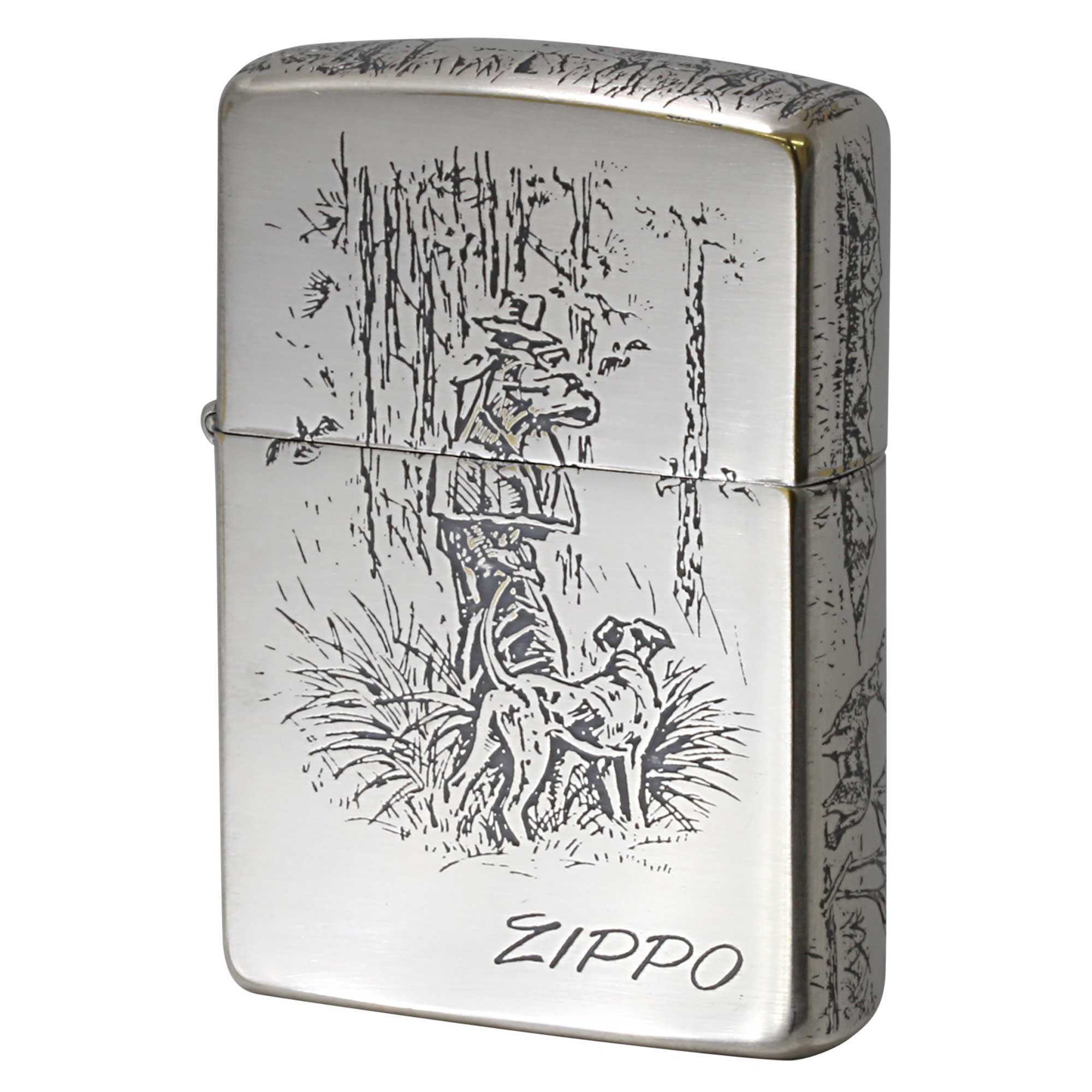 絶版/ヴィンテージ Zippo ジッポー 中古 1992年製造 ハンター 4面加工 2NI-HUNT3  [A]使用感少なく状態が良い