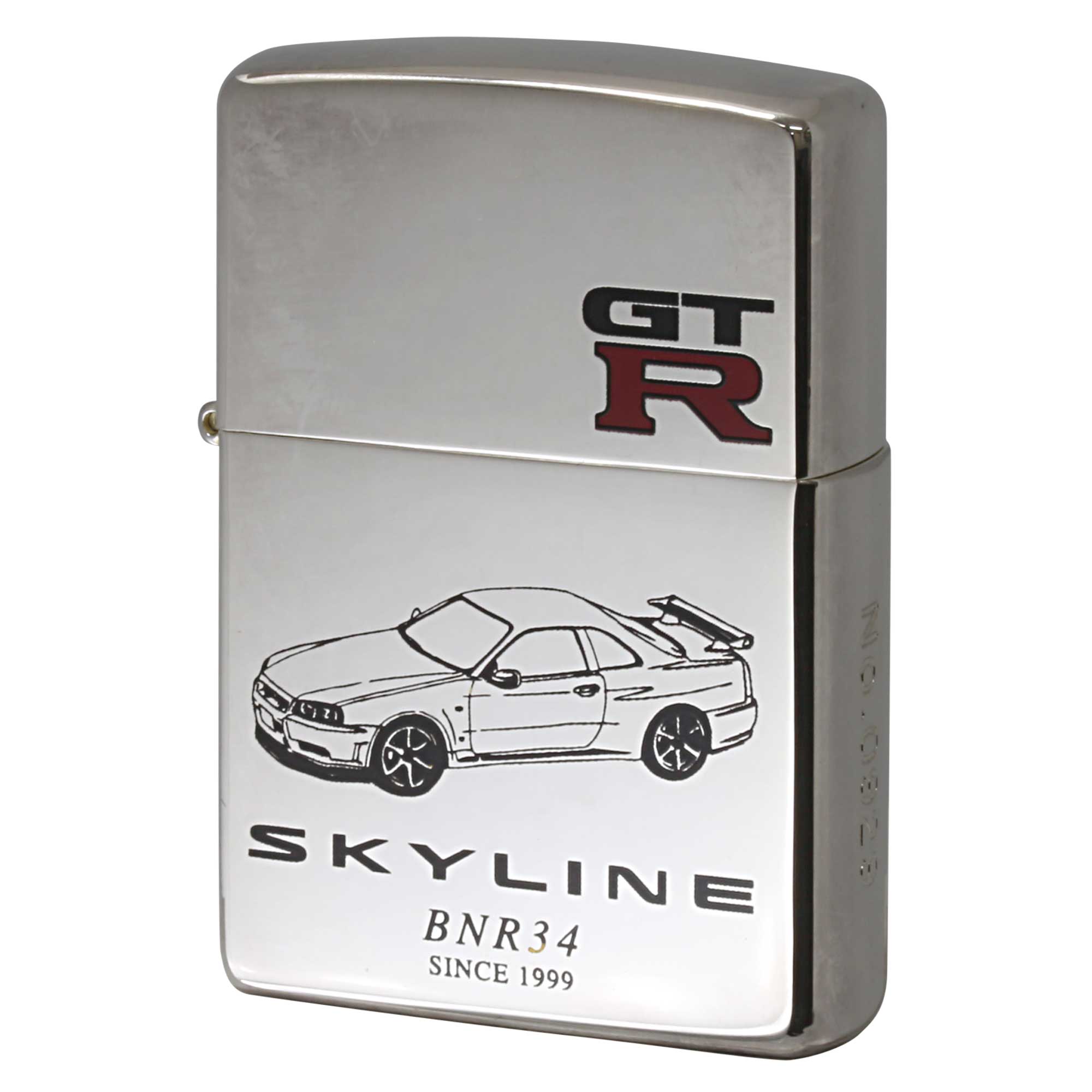 絶版/ヴィンテージ Zippo ジッポー 中古 1999年製造 GT-R SKYKINE BNR34 スカイライン No.0929  [A]使用感少なく状態が良い