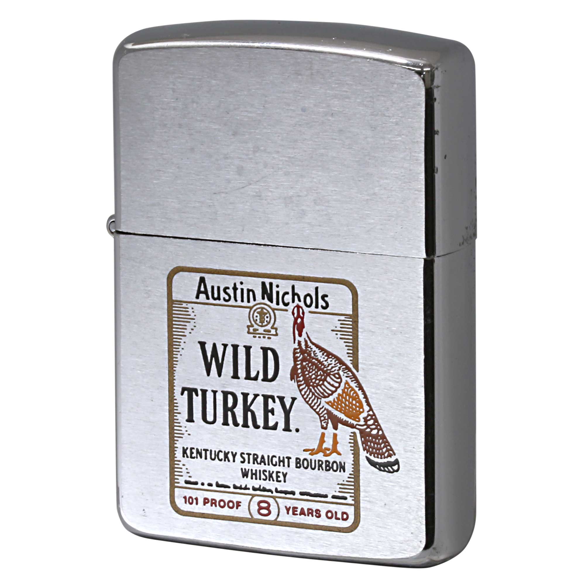 絶版/ヴィンテージ Zippo ジッポー 中古 1987年製造 WILD TURKEY ワイルドターキー  [B]使用感ありやや傷汚れあり