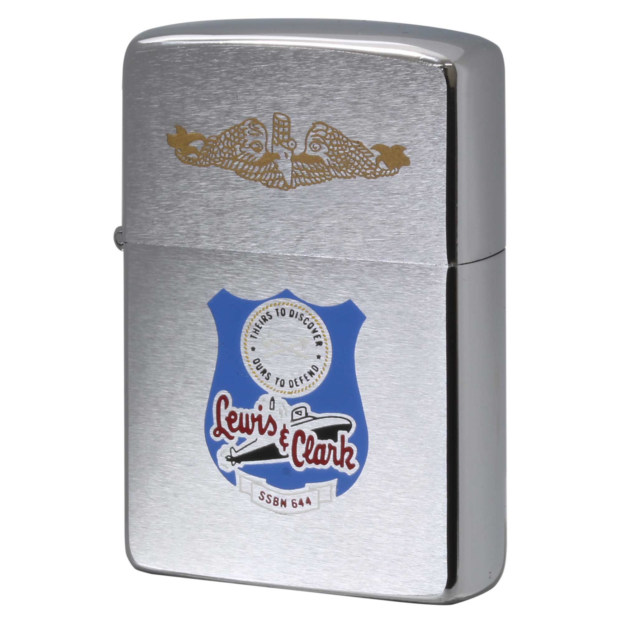 絶版/ヴィンテージ Zippo ジッポー 中古 1978年製造 アメリカ海軍 原子力潜水艦 USS Lewis and Clark SSBN-644  [S]ほぼ新品同様