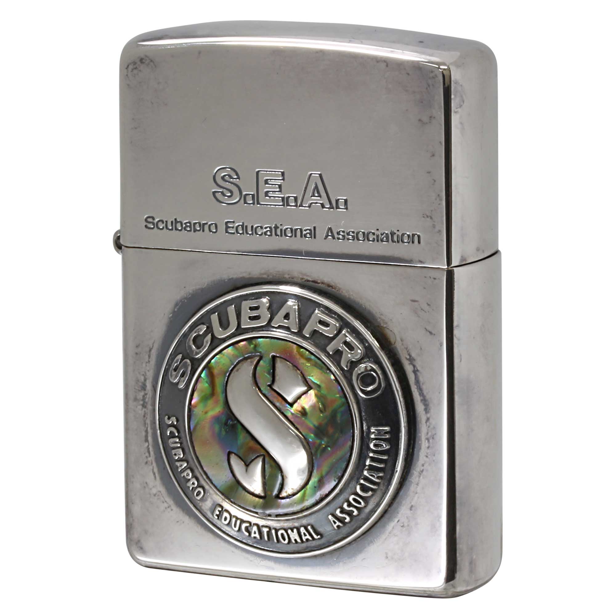 絶版/ヴィンテージ Zippo ジッポー 中古 1997年製造 S.E.A. SCUBAPRO スキューバプロ  [B]使用感ありやや傷汚れあり