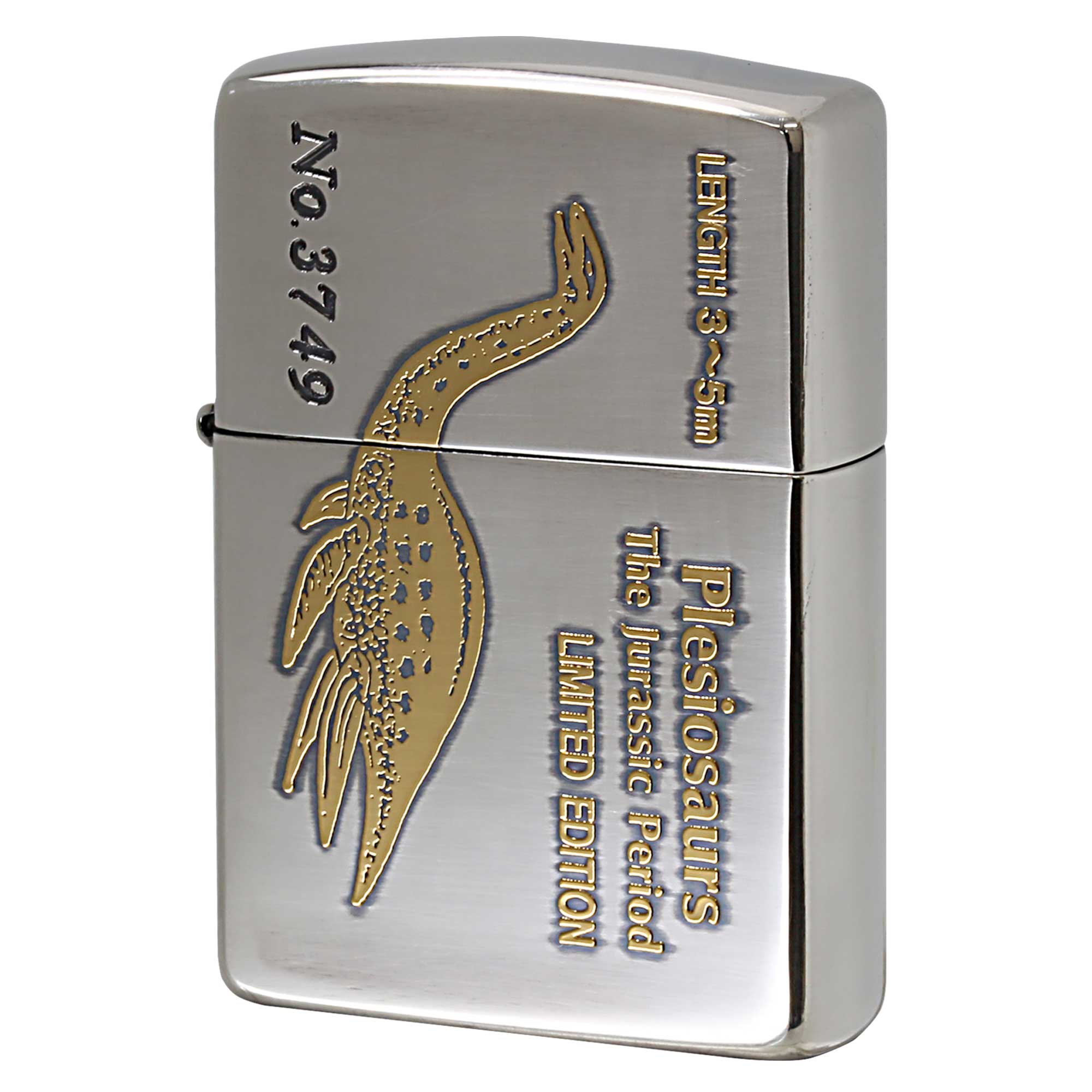 絶版/ヴィンテージ Zippo ジッポー 中古 1992年製造 LIMITED EDITION The Jurassic Period Plesiosaurs 恐竜シリーズ part2 プレシオサウルス No.3749  [N]未使用・新品