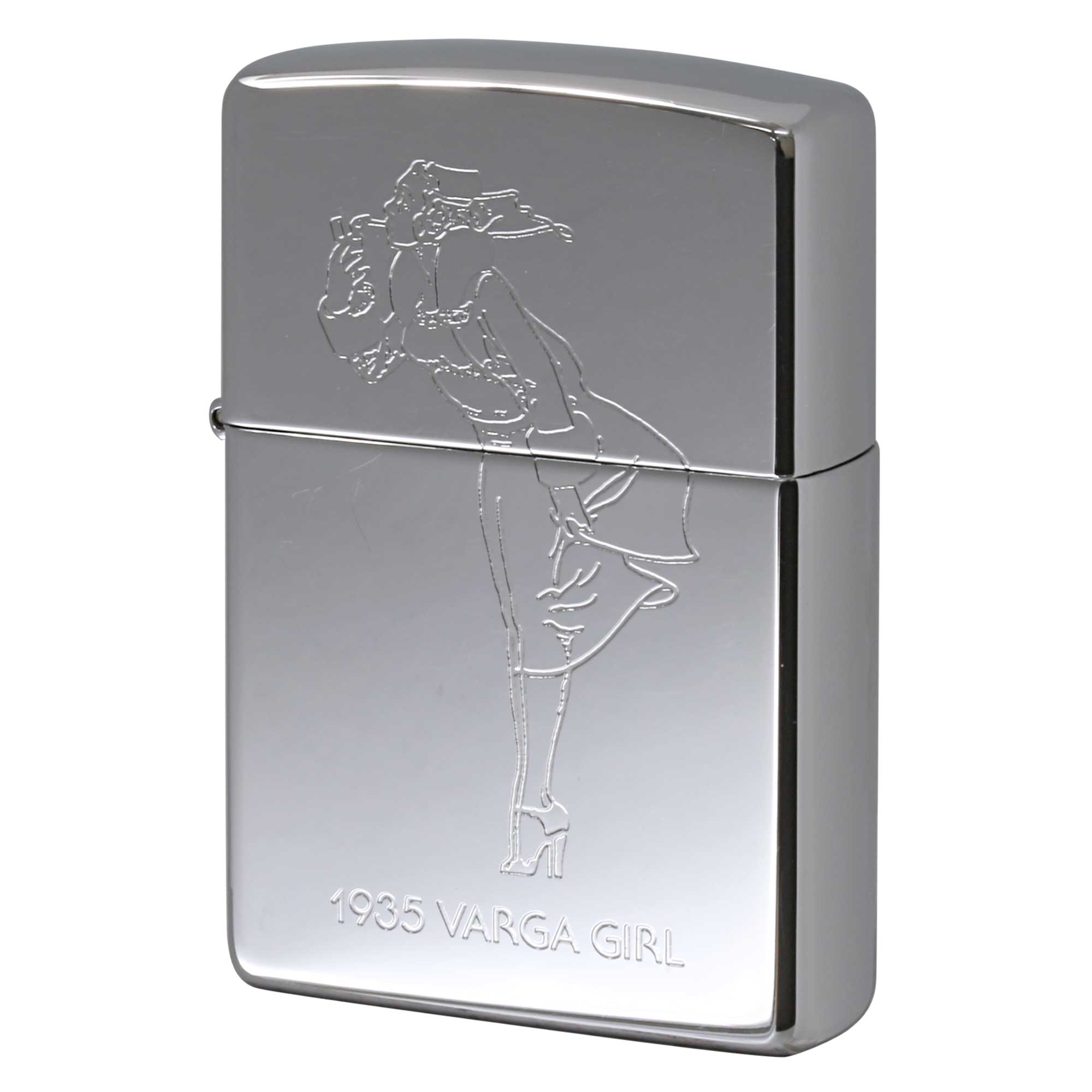 絶版/ヴィンテージ Zippo ジッポー 中古 1996年製造 1935 VARGA GIRLE ウインディ Windy 鏡面  [B]使用感ありやや傷汚れあり