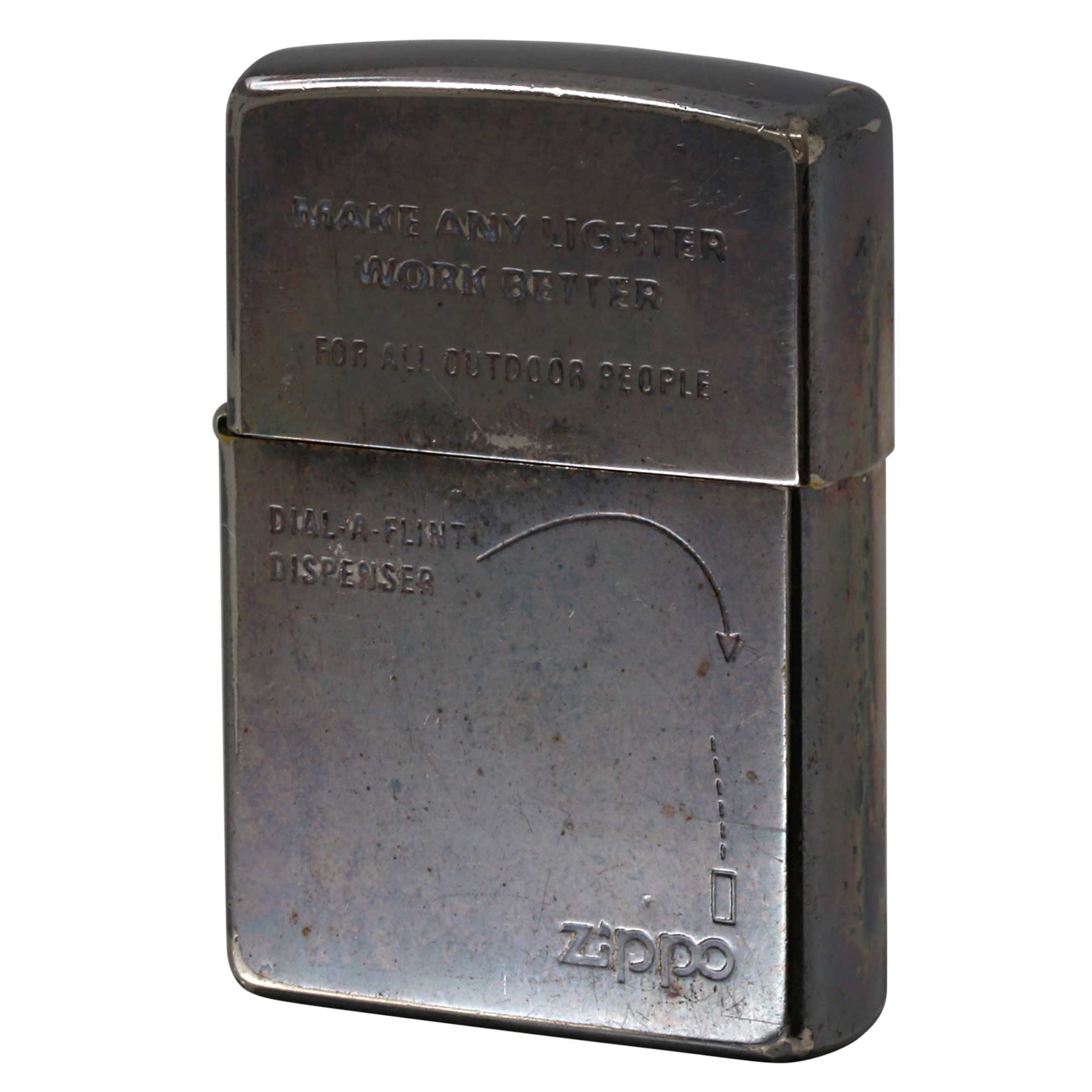 絶版/ヴィンテージ Zippo ジッポー 中古 2002年製造 Dial-A-Flint Dispenser   [C]使用感あり傷汚れあり