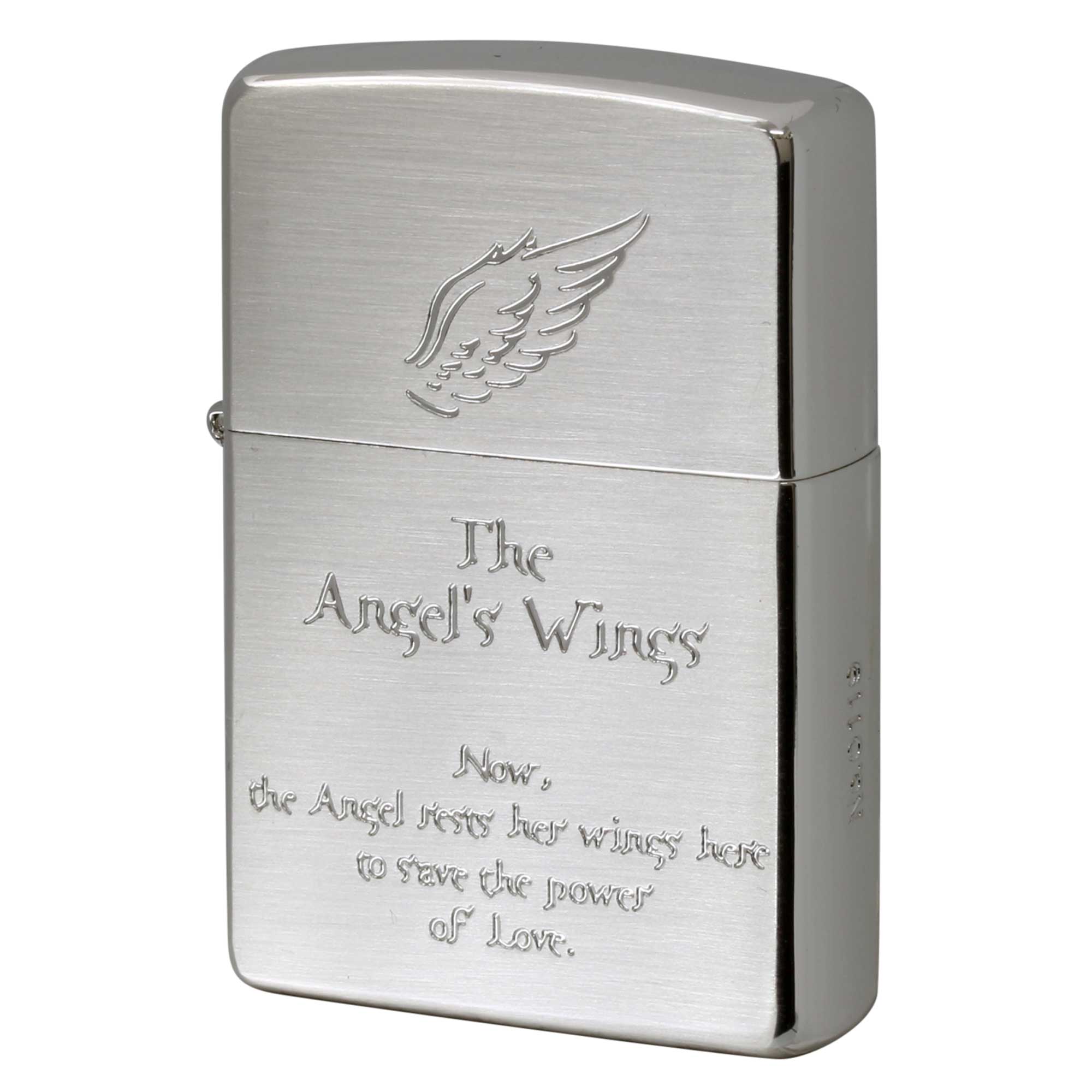 絶版/ヴィンテージ Zippo ジッポー 中古 2002年製造 エンジェルウイング The Angel's Wings Limted Edition SV No.0119  [N]未使用・新品
