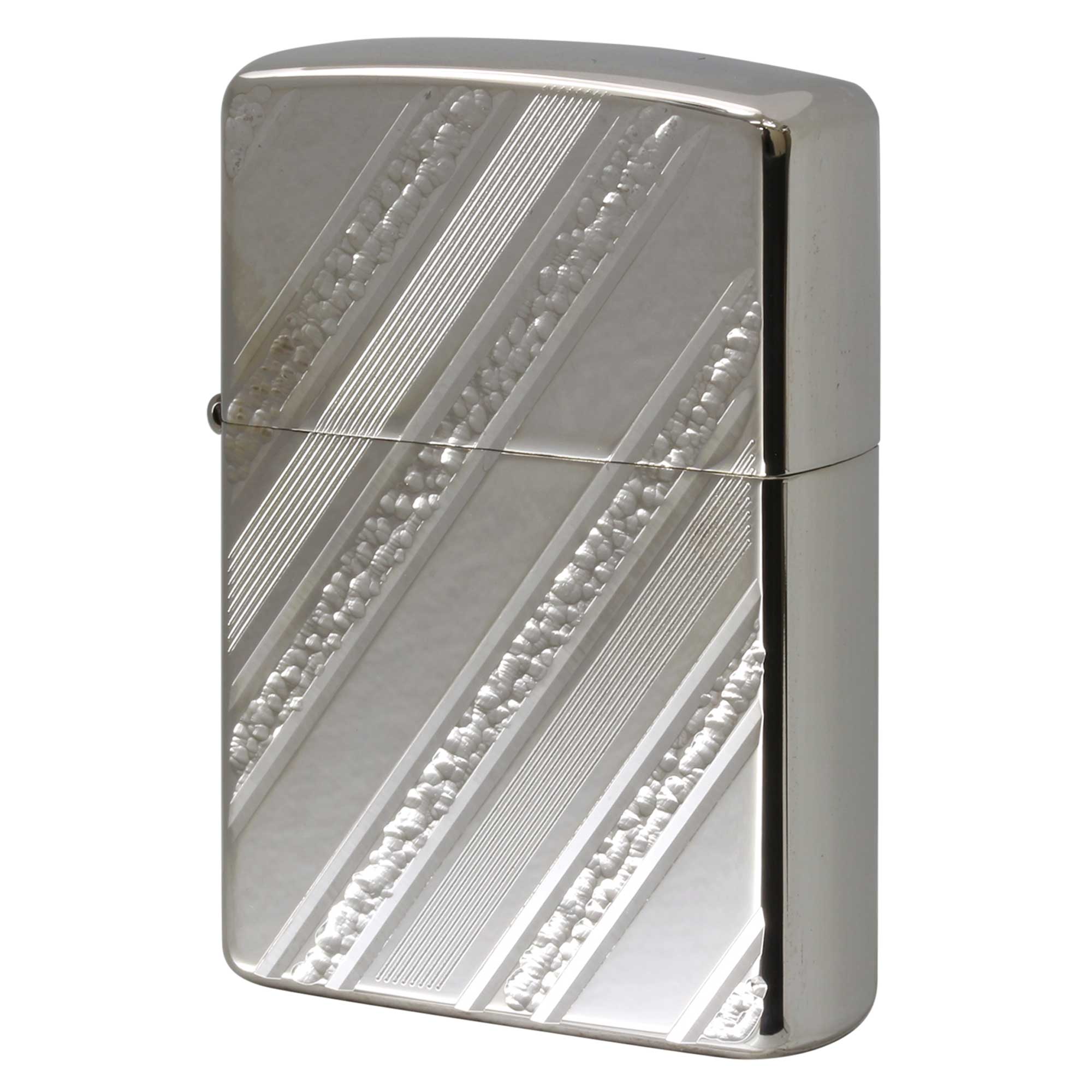 絶版/ヴィンテージ Zippo ジッポー 中古 2006年製造 Multiple Diagonal Stripes マルチプル ダイアゴナル ストライプ  [N]未使用・新品