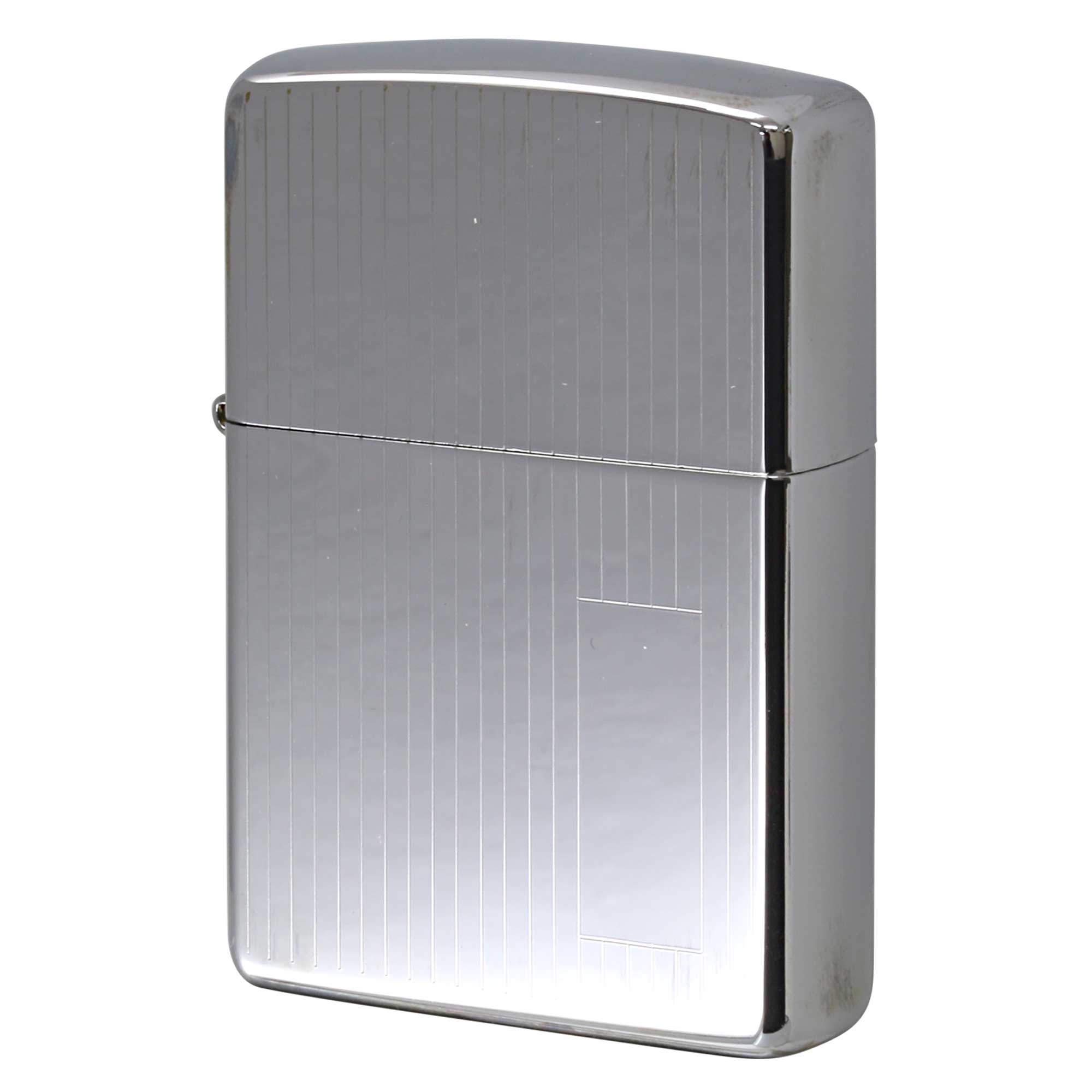 絶版/ヴィンテージ Zippo ジッポー 中古 2006年製造 ハイポリッシュクローム エンジンタン No.350  [N]未使用・新品