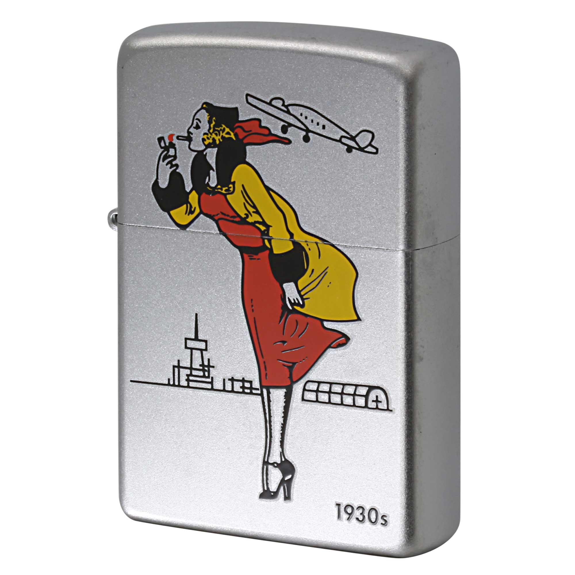 絶版/ヴィンテージ Zippo ジッポー 中古 2007年製造 Windy Girl 1930s 24385  [N]未使用・新品