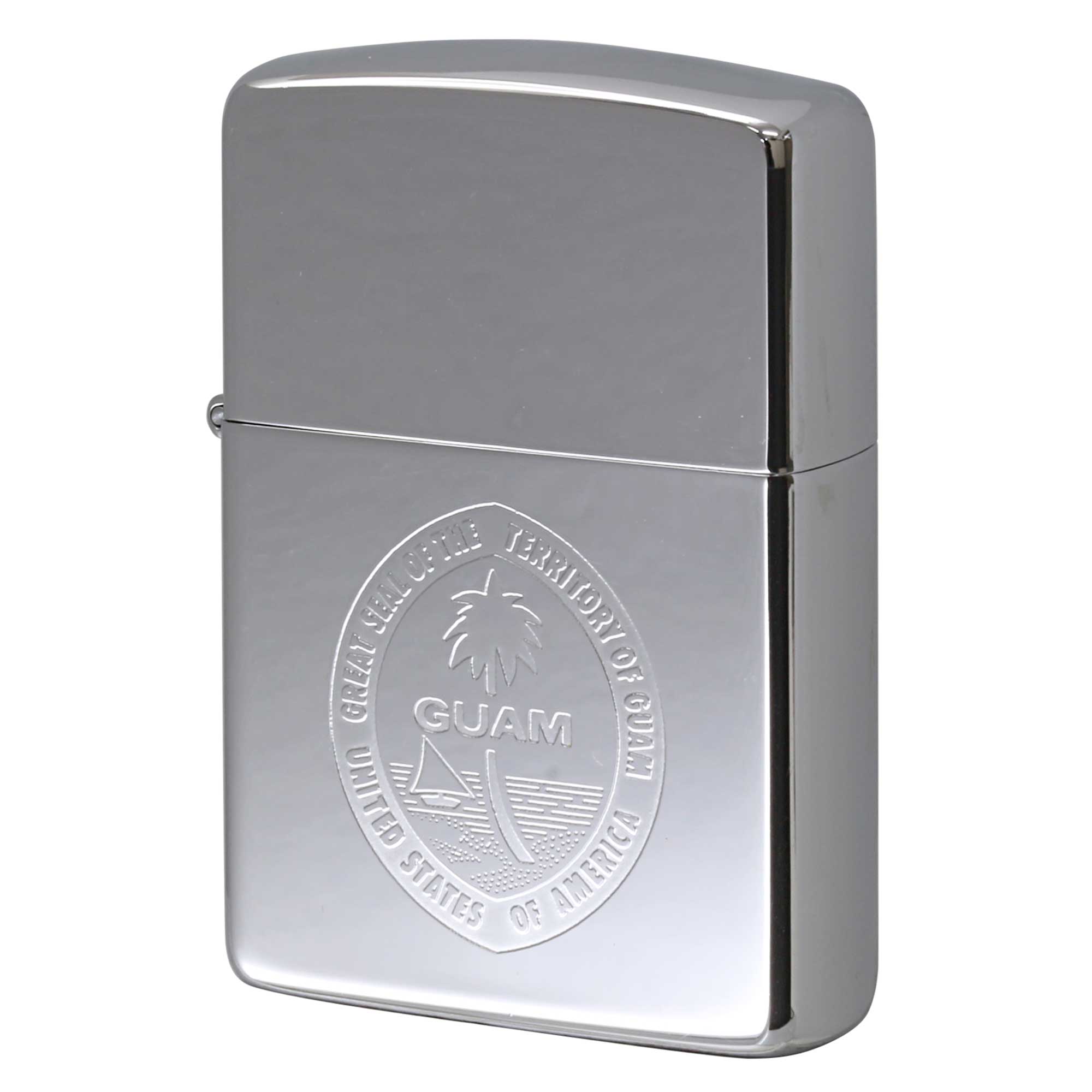 絶版/ヴィンテージ Zippo ジッポー 中古 1990年製造 グアム国章 great seal of the territory of guam united states of america  [S]ほぼ新品同様