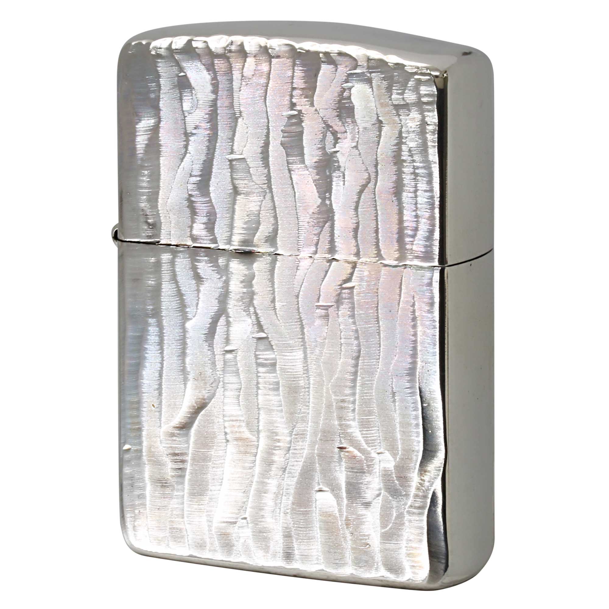 絶版/ヴィンテージ Zippo ジッポー 中古 2005年製造 ARMOR Wavelet アーマー ウェーブレット  [S]ほぼ新品同様