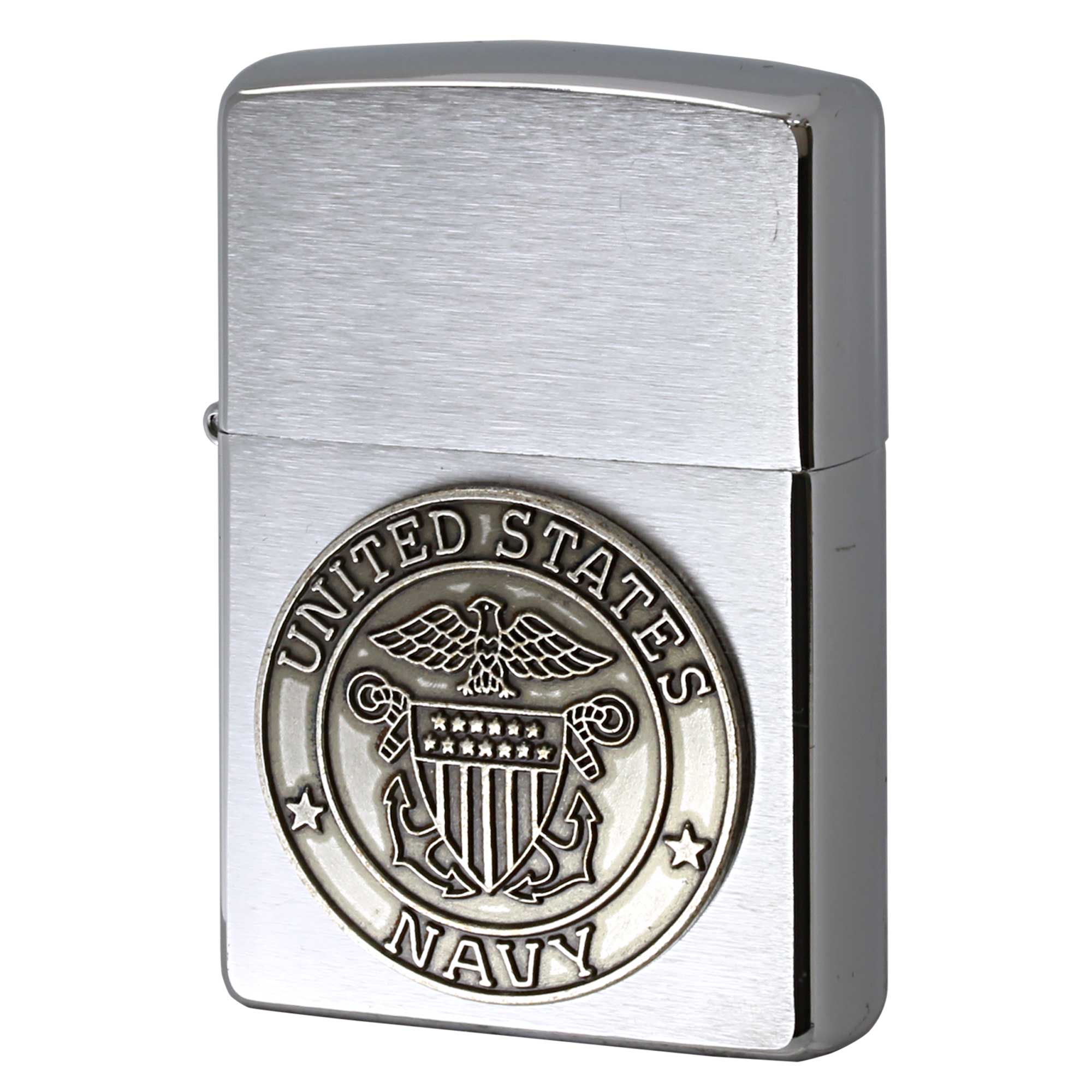 絶版/ヴィンテージ Zippo ジッポー 中古 2007年製造 アメリカ海軍 UNITED STATES NAVY Metal  [N]未使用・新品