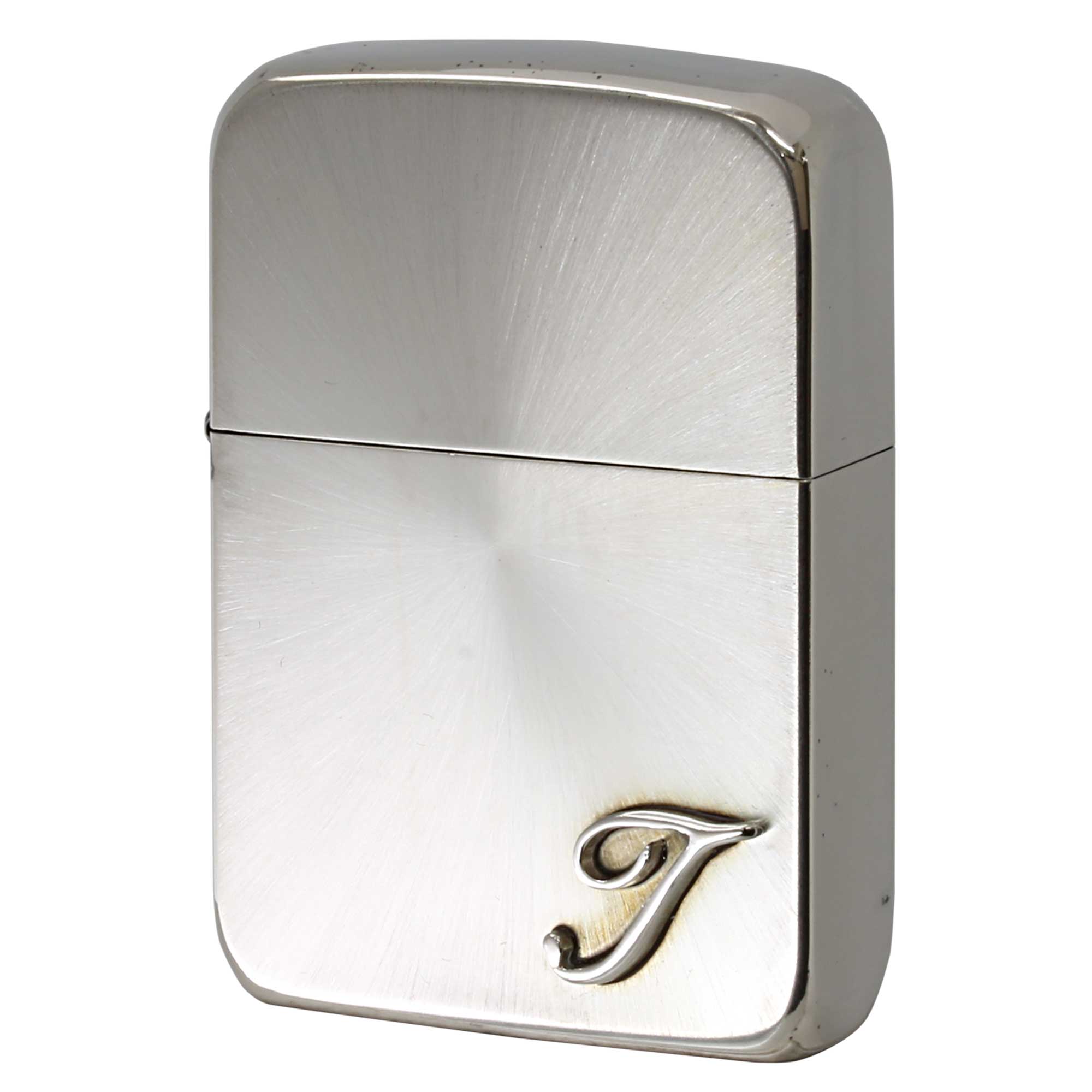 絶版/ヴィンテージ Zippo ジッポー 中古 2006年製造 1941レプリカ スピンカット イニシャル T  [S]ほぼ新品同様