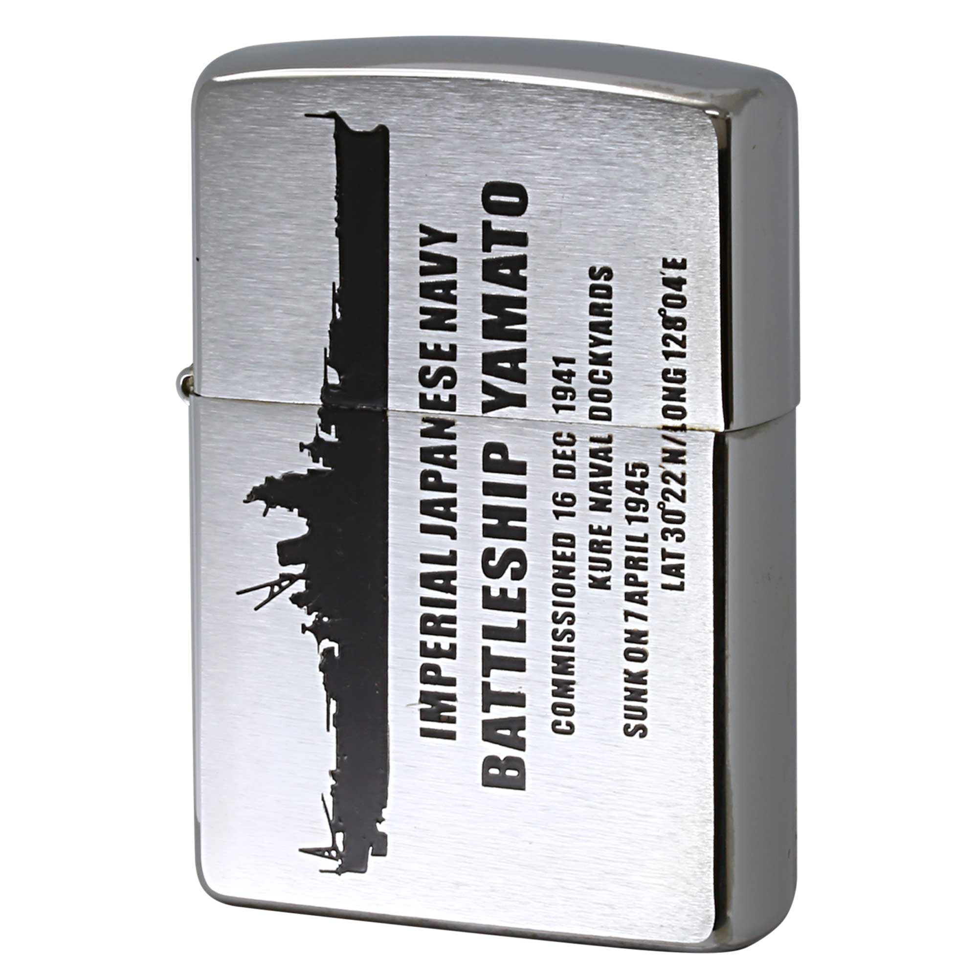 絶版/ヴィンテージ Zippo ジッポー 中古 2006年製造 大日本帝国海軍 戦艦大和 BattleShip YAMATO シルエット  [N]未使用・新品