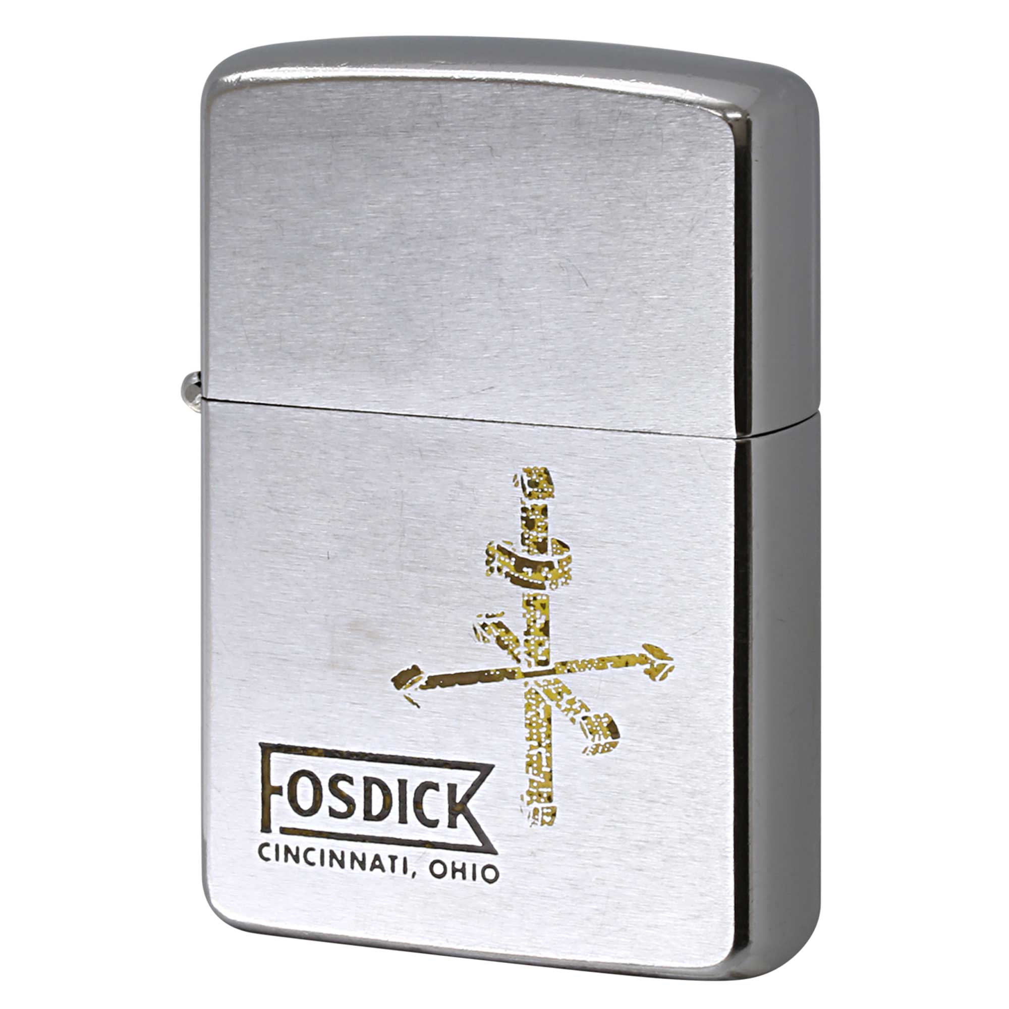 絶版/ヴィンテージ Zippo ジッポー 中古 1963年製造 FOSDICK CINCINNATI OHIO  [B]使用感ありやや傷汚れあり
