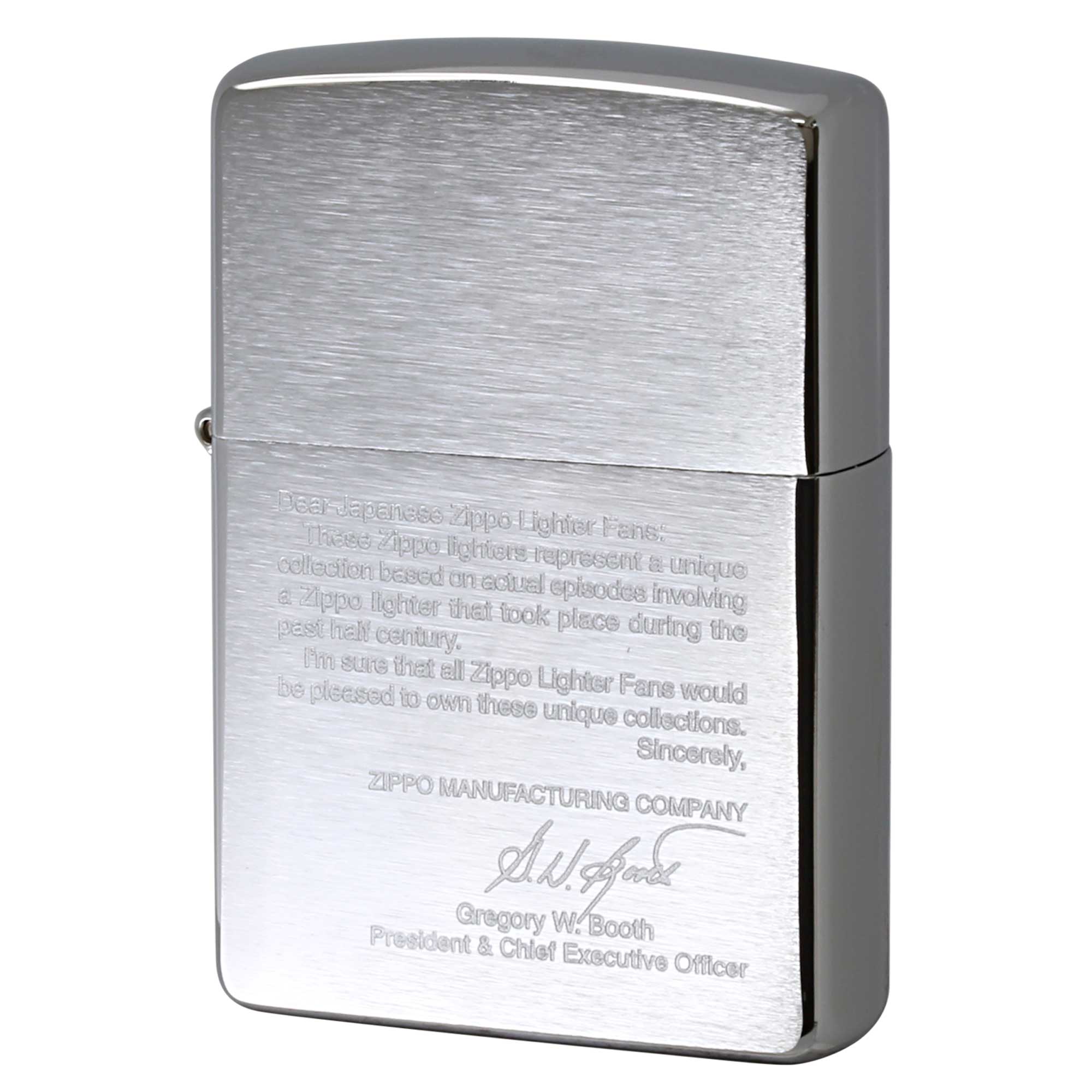 絶版/ヴィンテージ Zippo ジッポー 中古 2006年製造 4代目社長 グレゴリー・W・ブース 日本ファン向けメッセージ  [N]未使用・新品