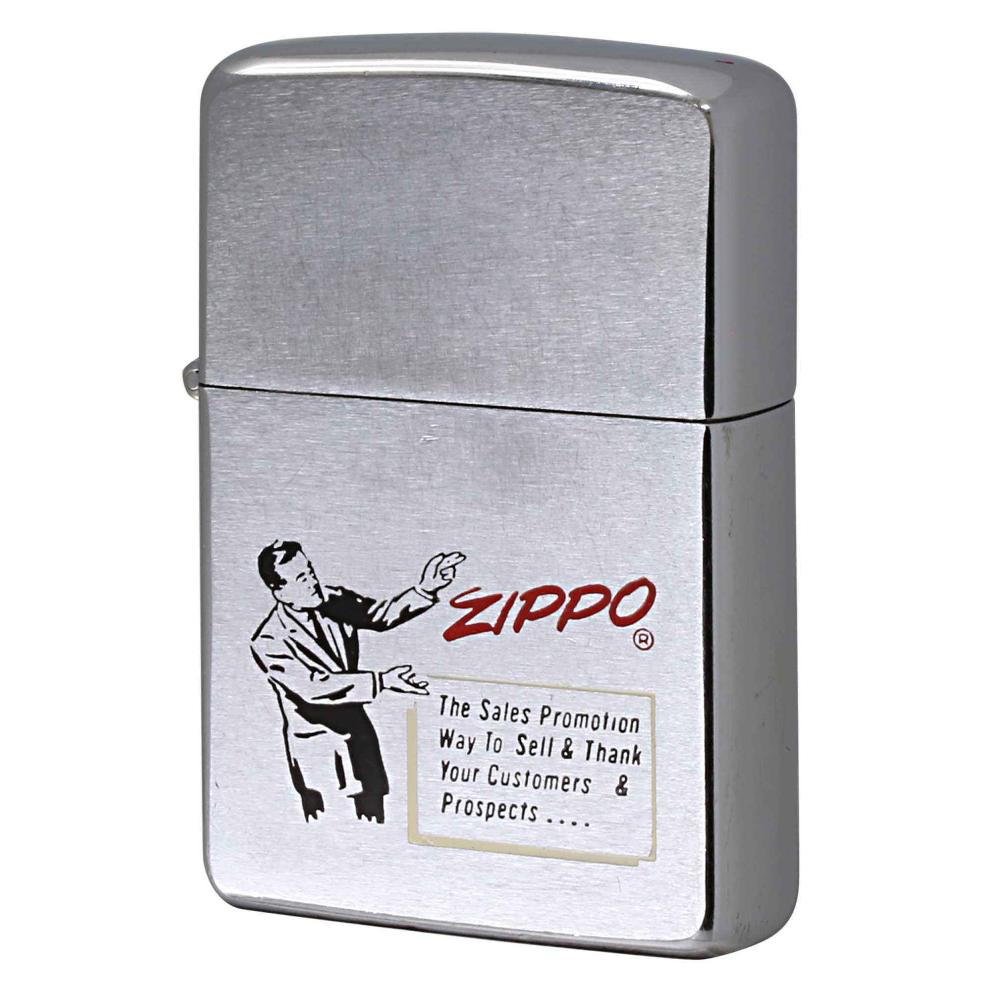 絶版/ヴィンテージ Zippo ジッポー 中古 1969年製造 セールスマンデザイン  [B]使用感ありやや傷汚れあり