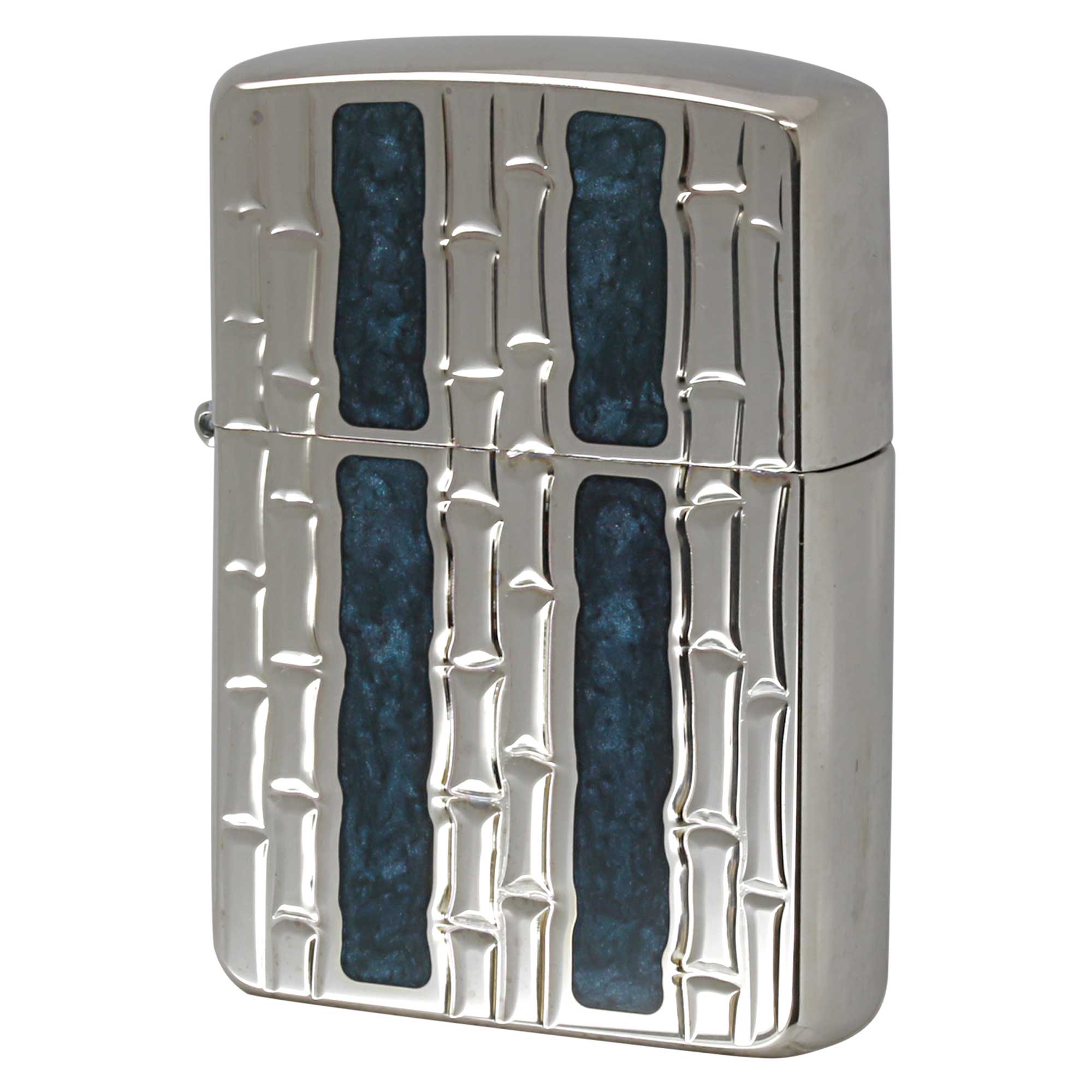 絶版/ヴィンテージ Zippo ジッポー 中古 2004年製造 Heavy Wall ORH-Z 100 バンブー柄  [S]ほぼ新品同様
