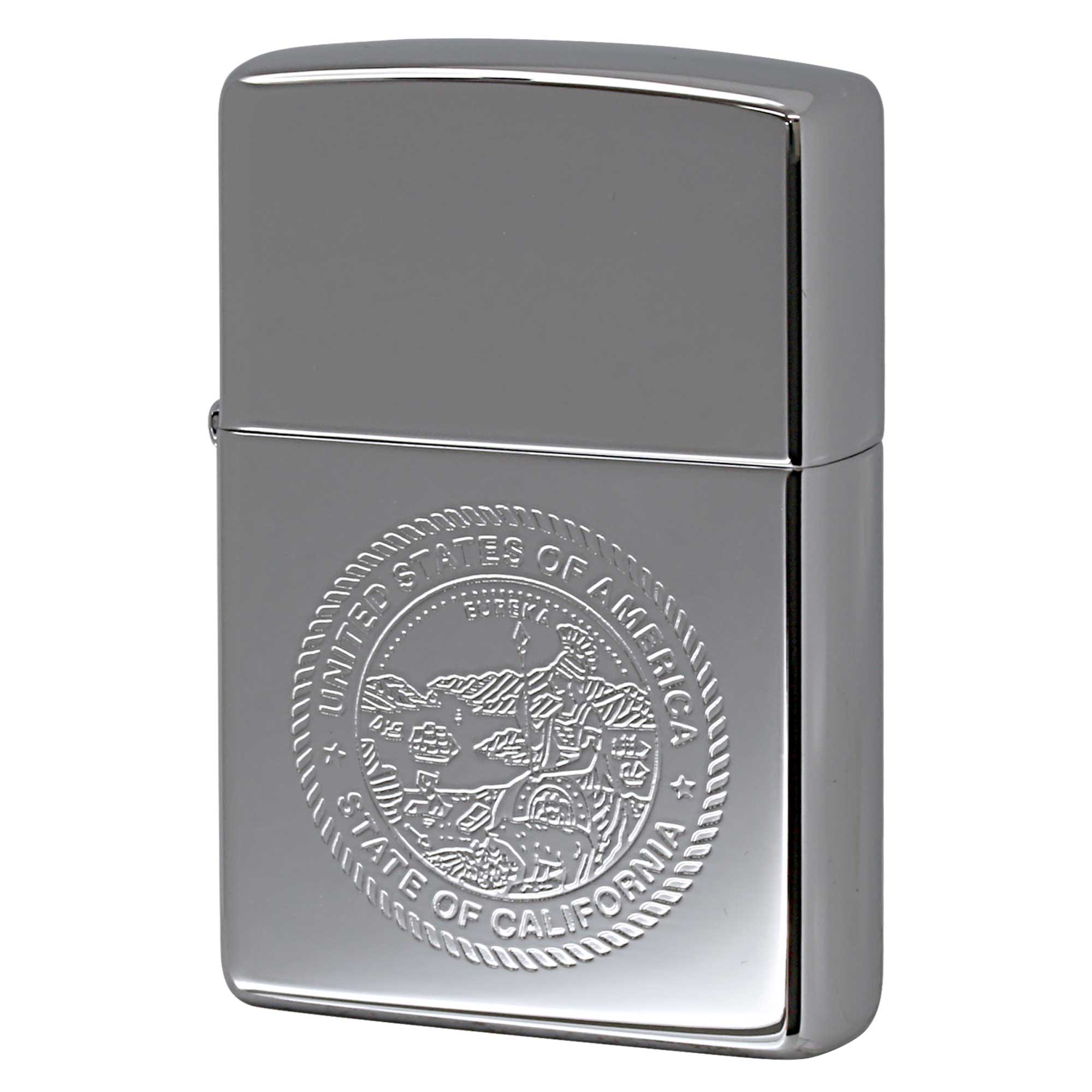 絶版/ヴィンテージ Zippo ジッポー 中古 2000年製造 STATE OF CALIFORNIA カリフォルニア州 紋章  [S]ほぼ新品同様