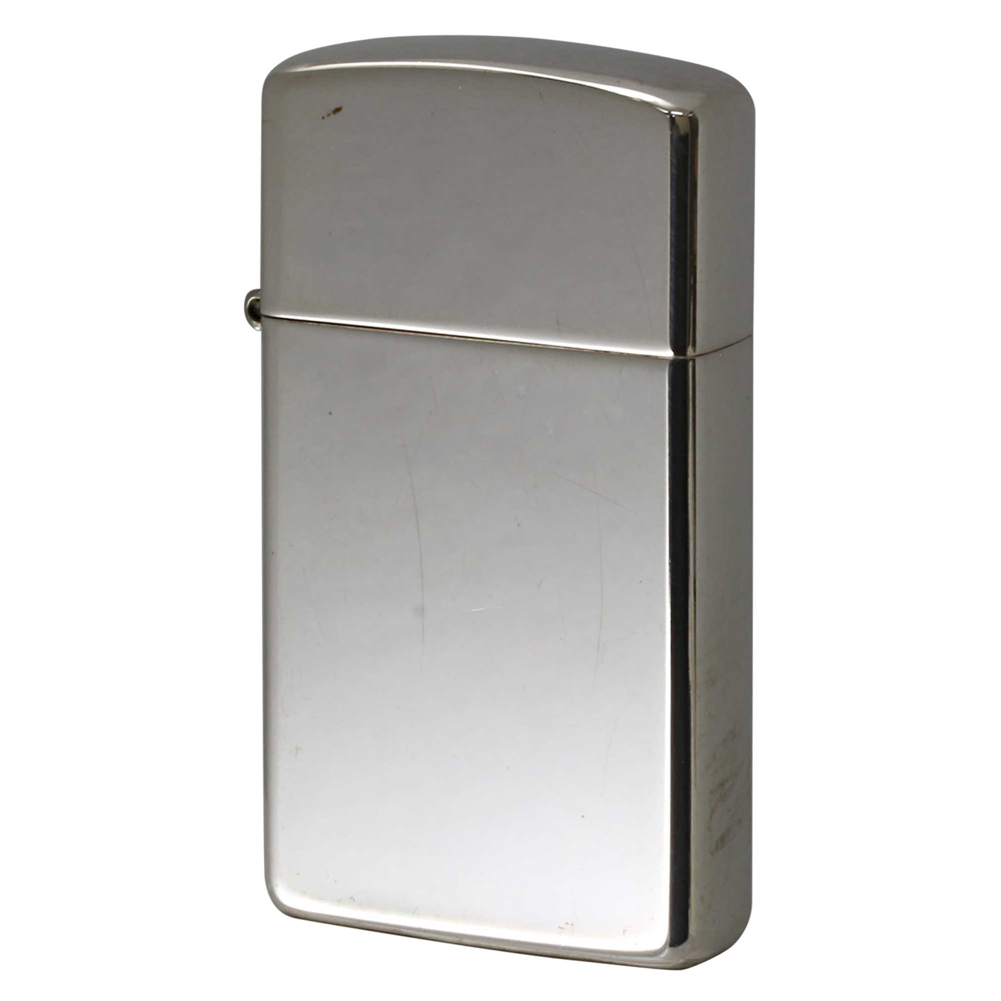 絶版/ヴィンテージ Zippo ジッポー 中古 1993年製造 スリム 純銀 スターリングシルバー 925 鏡面  [B]使用感ありやや傷汚れあり